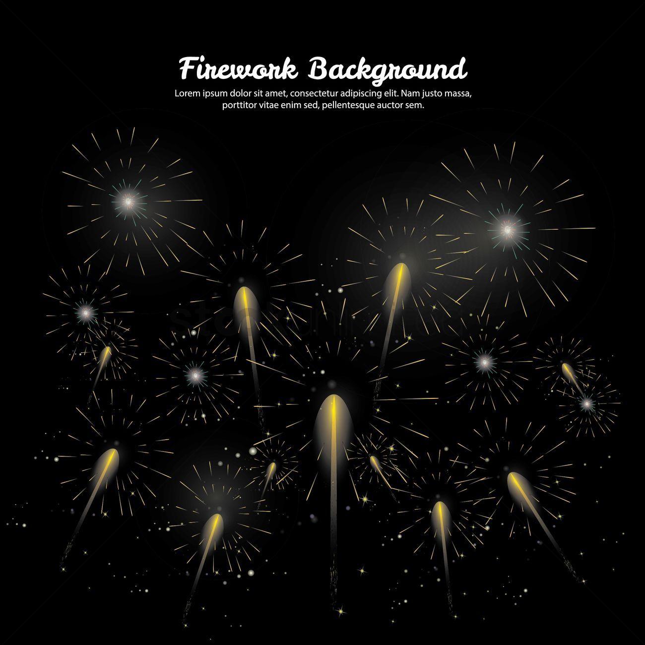 Firework background Vector Image
