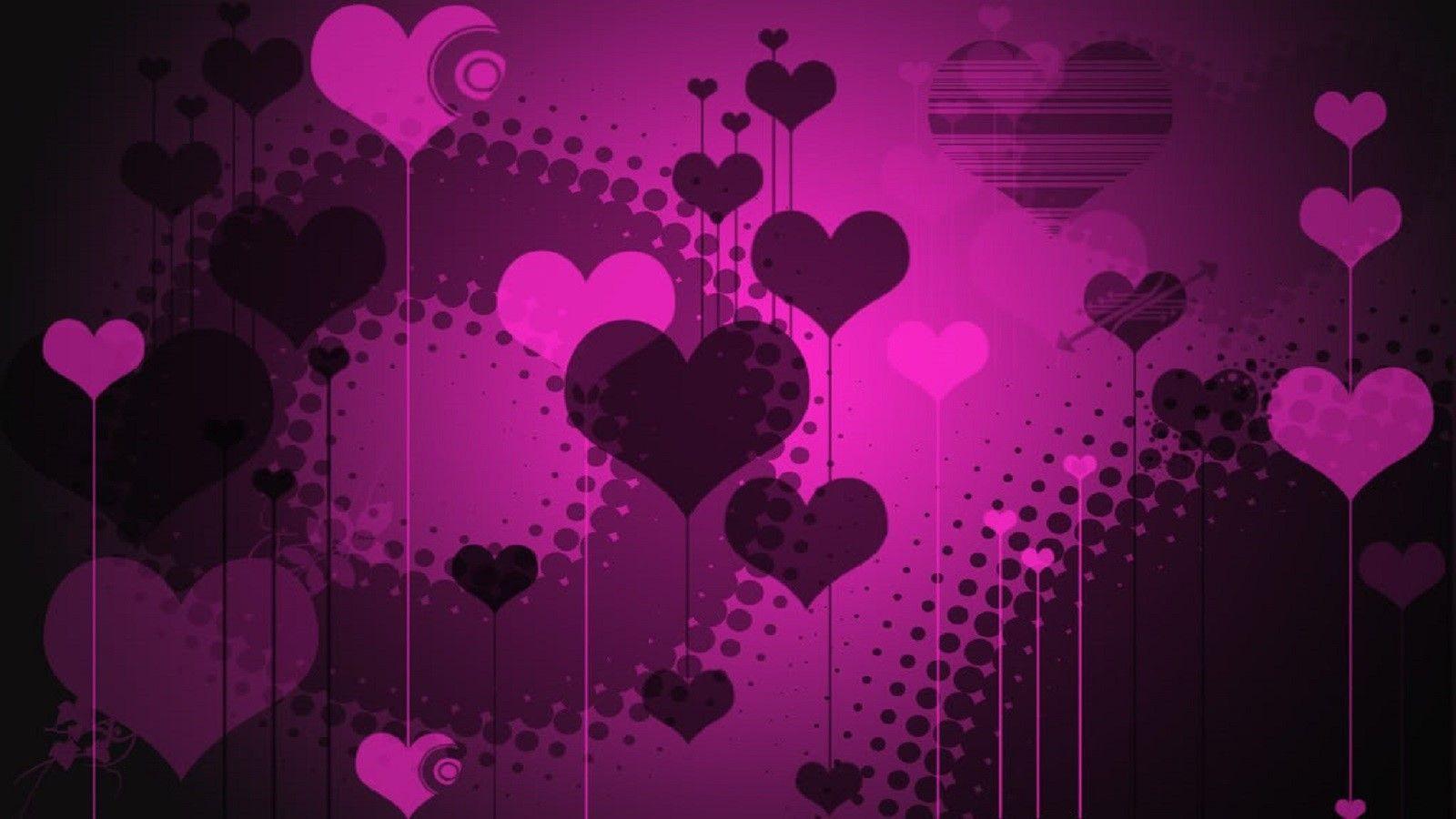Purple And Black Hearts Wallpapers - Wallpaper Cave