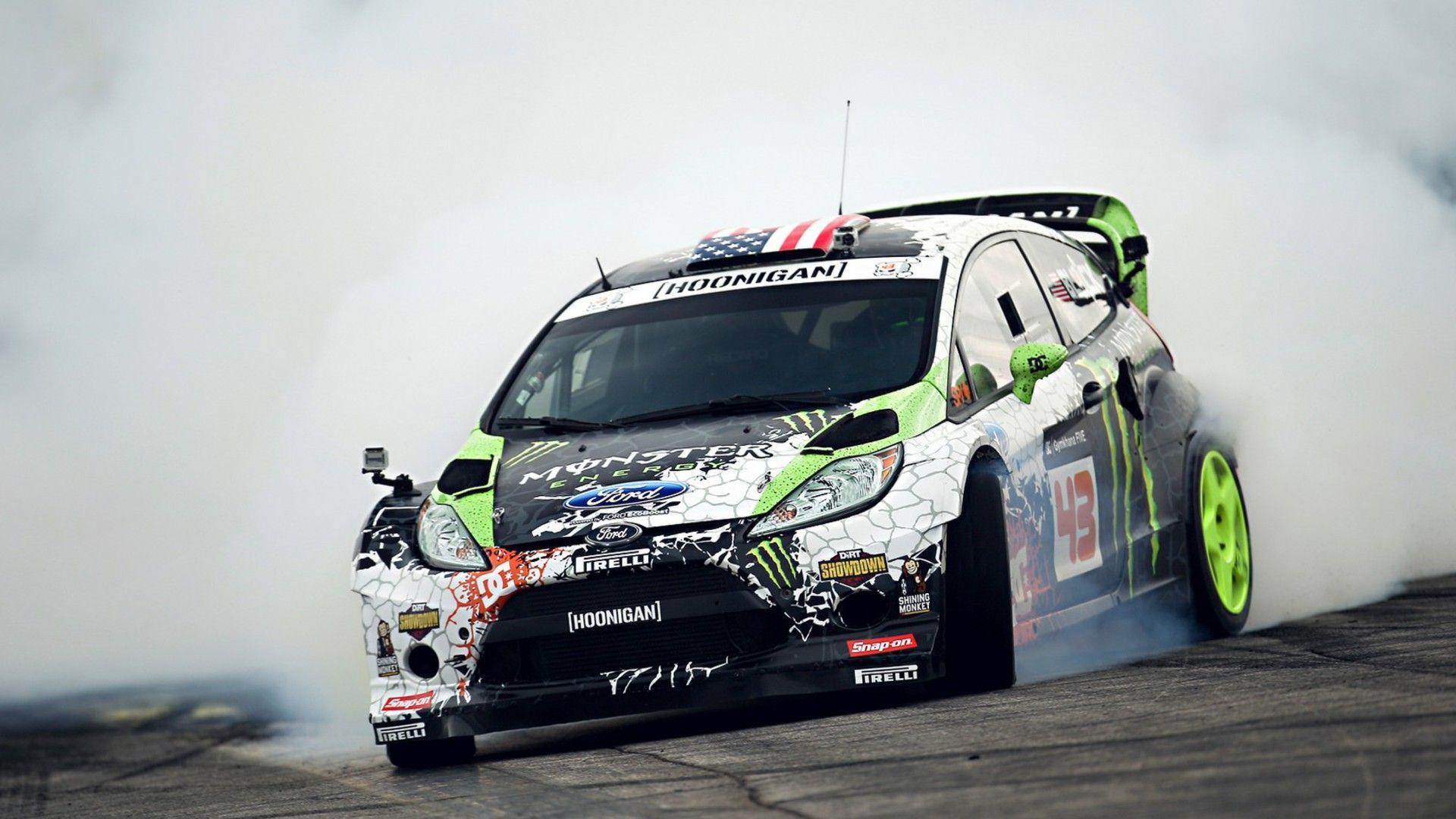 Ken block fiesta monster energy drifting drift wallpaper