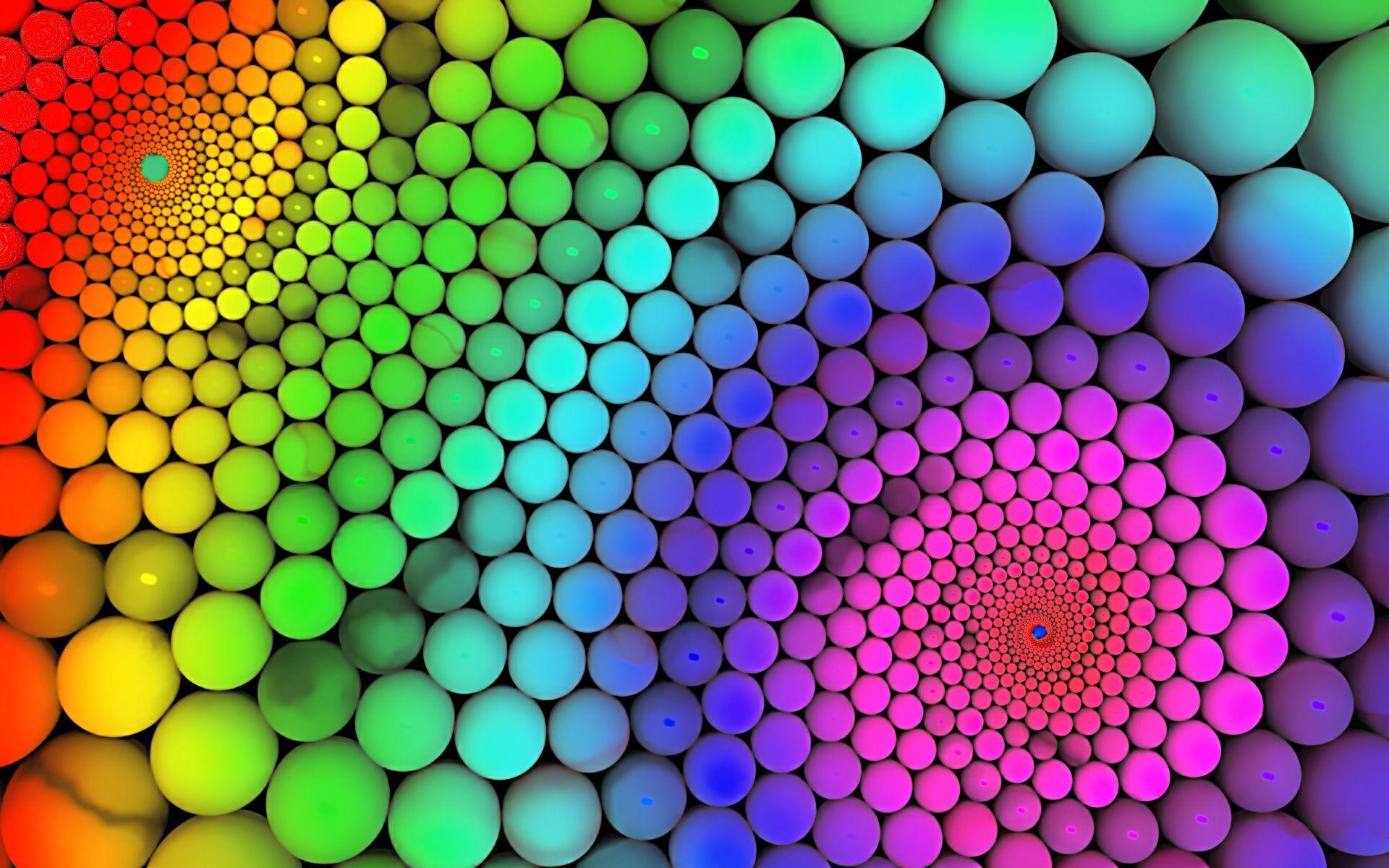 Molecular Geometry Wallpaper Abstract 3D Wallpaper via. Rainbow wallpaper, Sacred geometry wallpaper, Rainbow bubbles