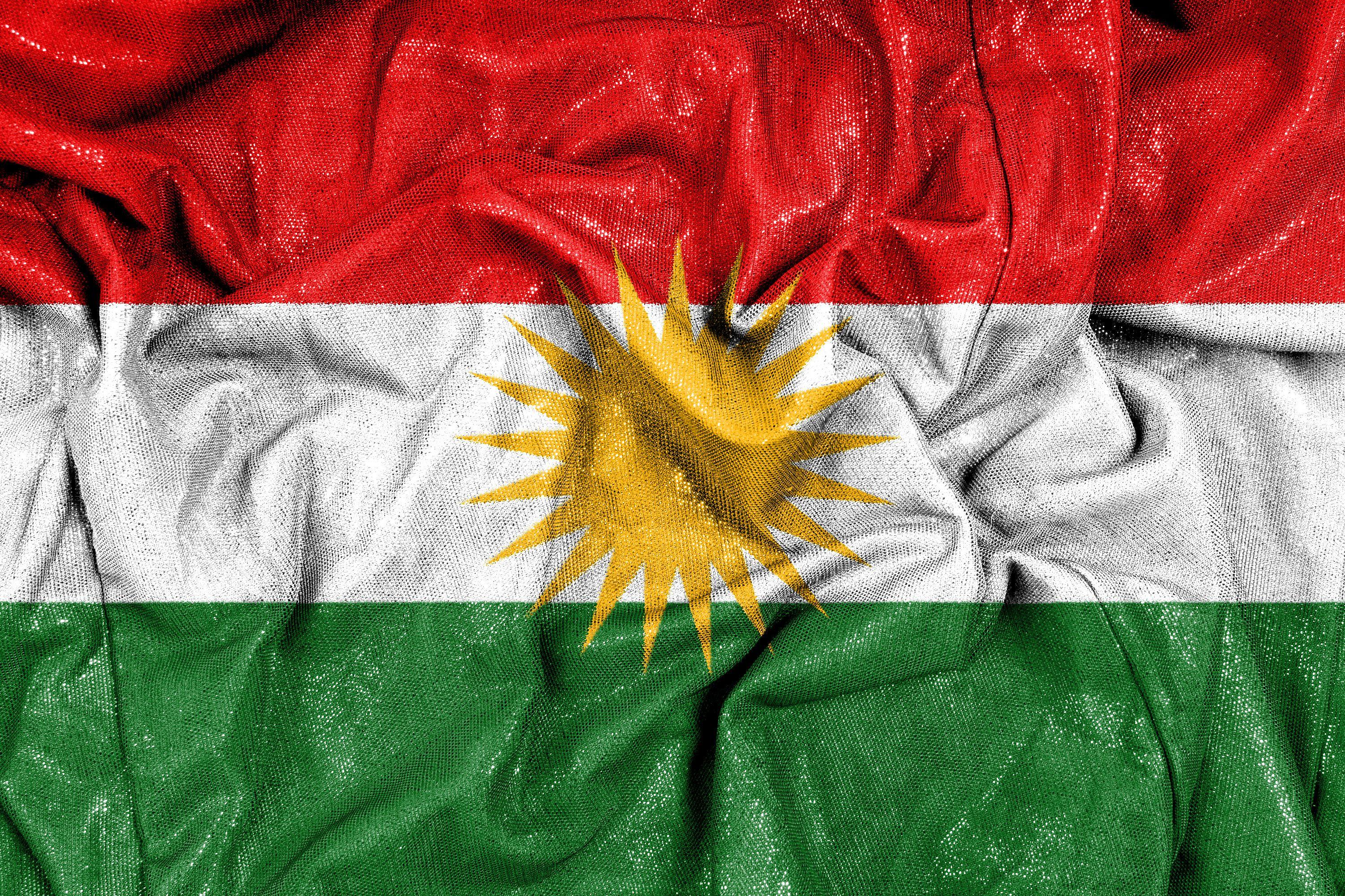 Kurdish Gilitter Flag HD By Saiwan S
