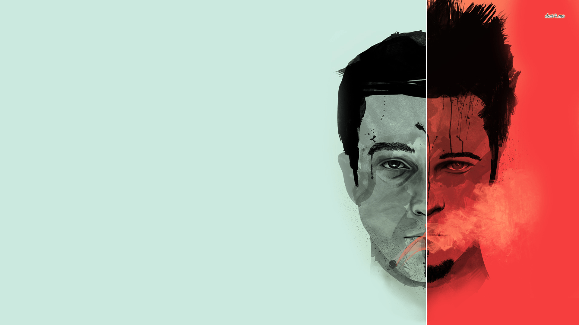 Tyler durden and the narrator fight club wallpaper. Graphic design