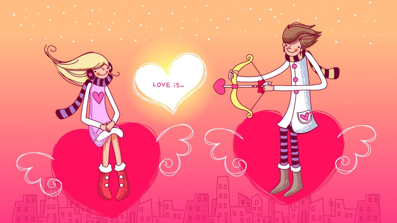 Cute Cartoon Love Couple Wallpapers Wallpaper Cave