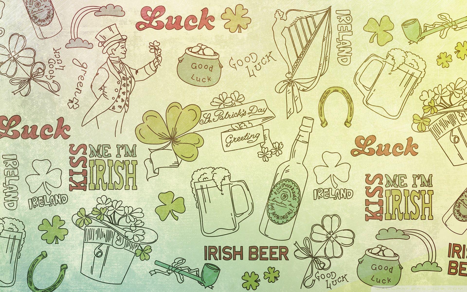 St. Patricks Day Good Luck Background ❤ 4K HD Desktop Wallpaper