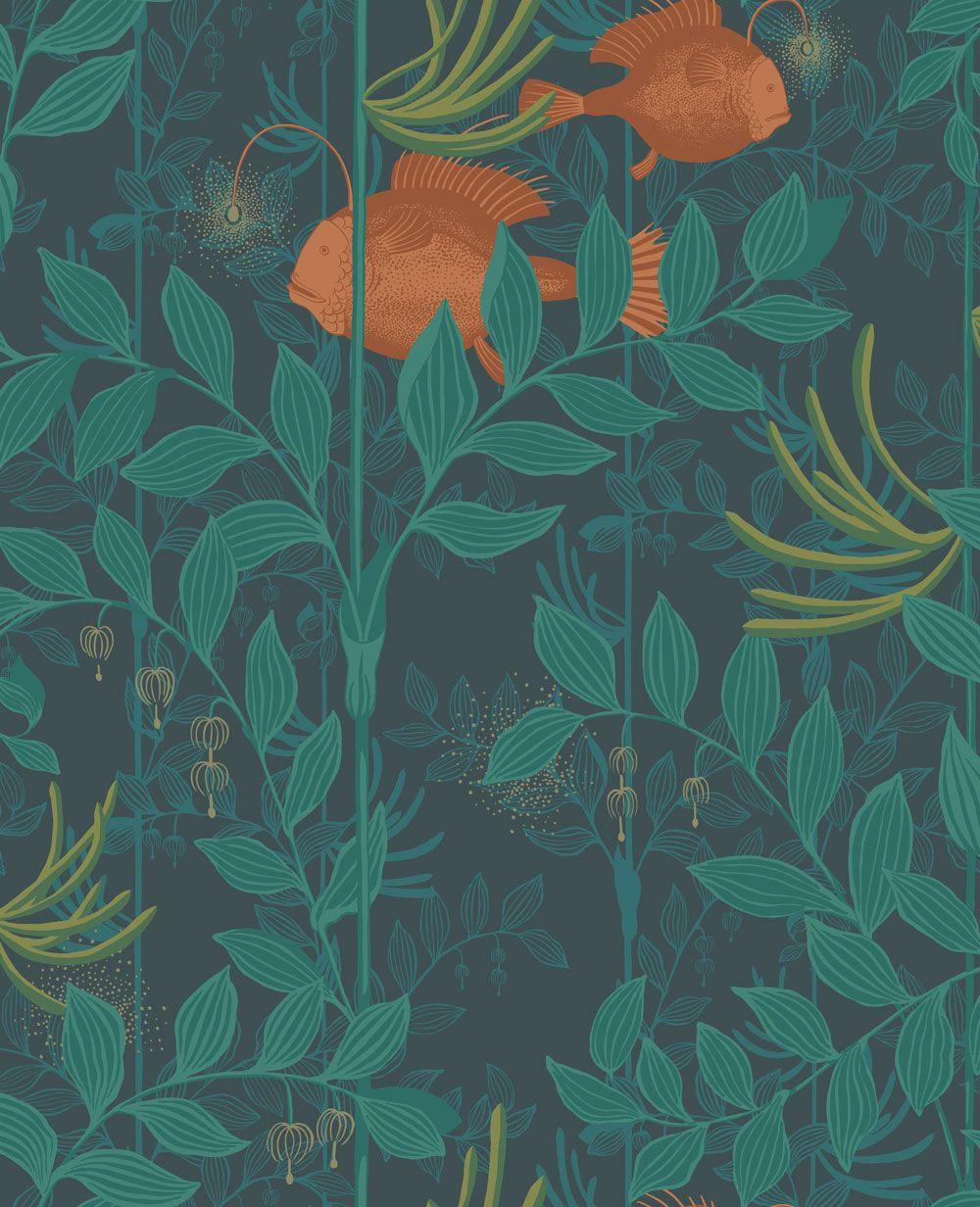 Nautilus by Cole & Son Green, Wallpaper Direct
