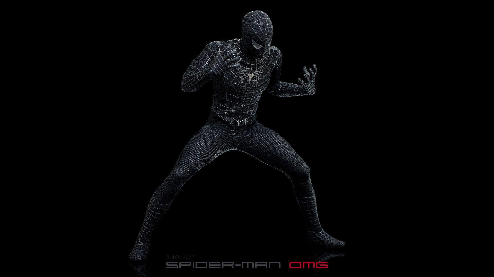 spiderman black suit red eyes
