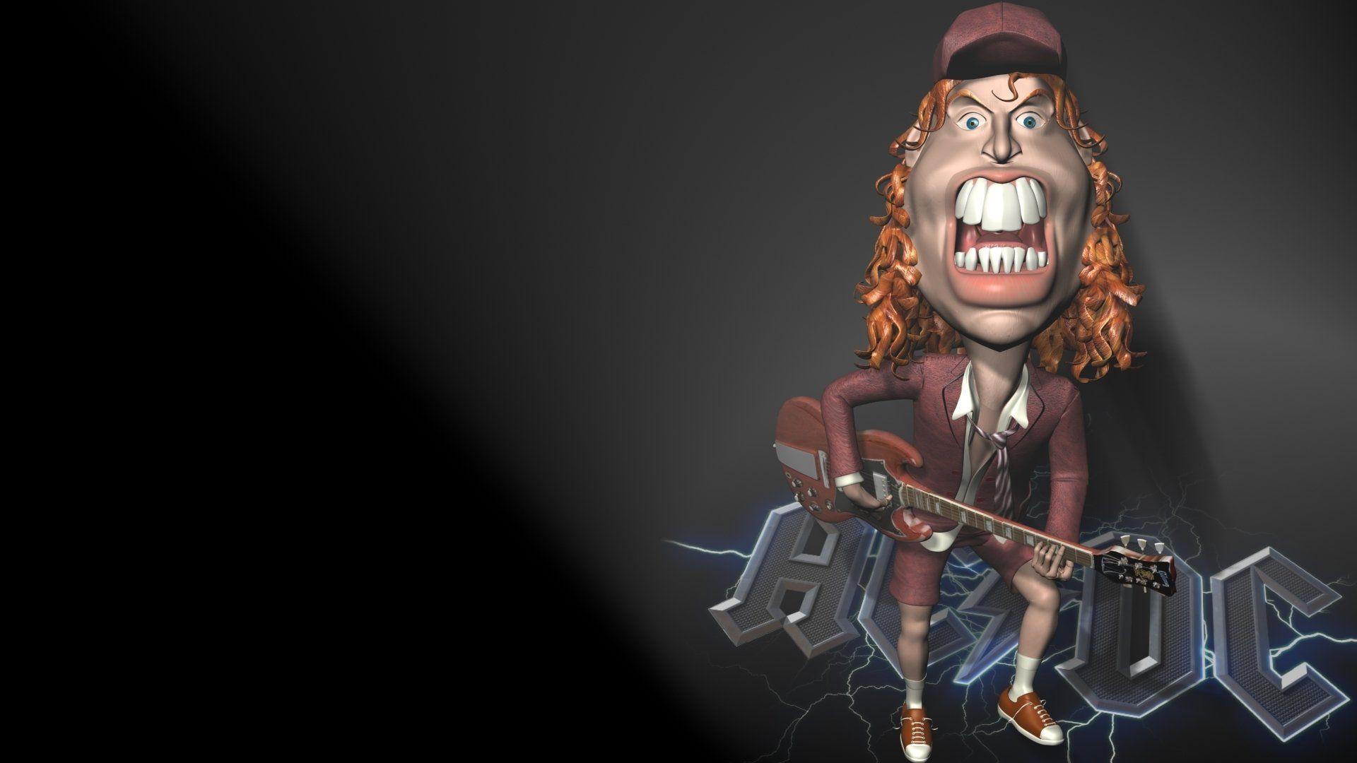 Angus Young 3D Full HD Wallpaper and Background Imagex1080