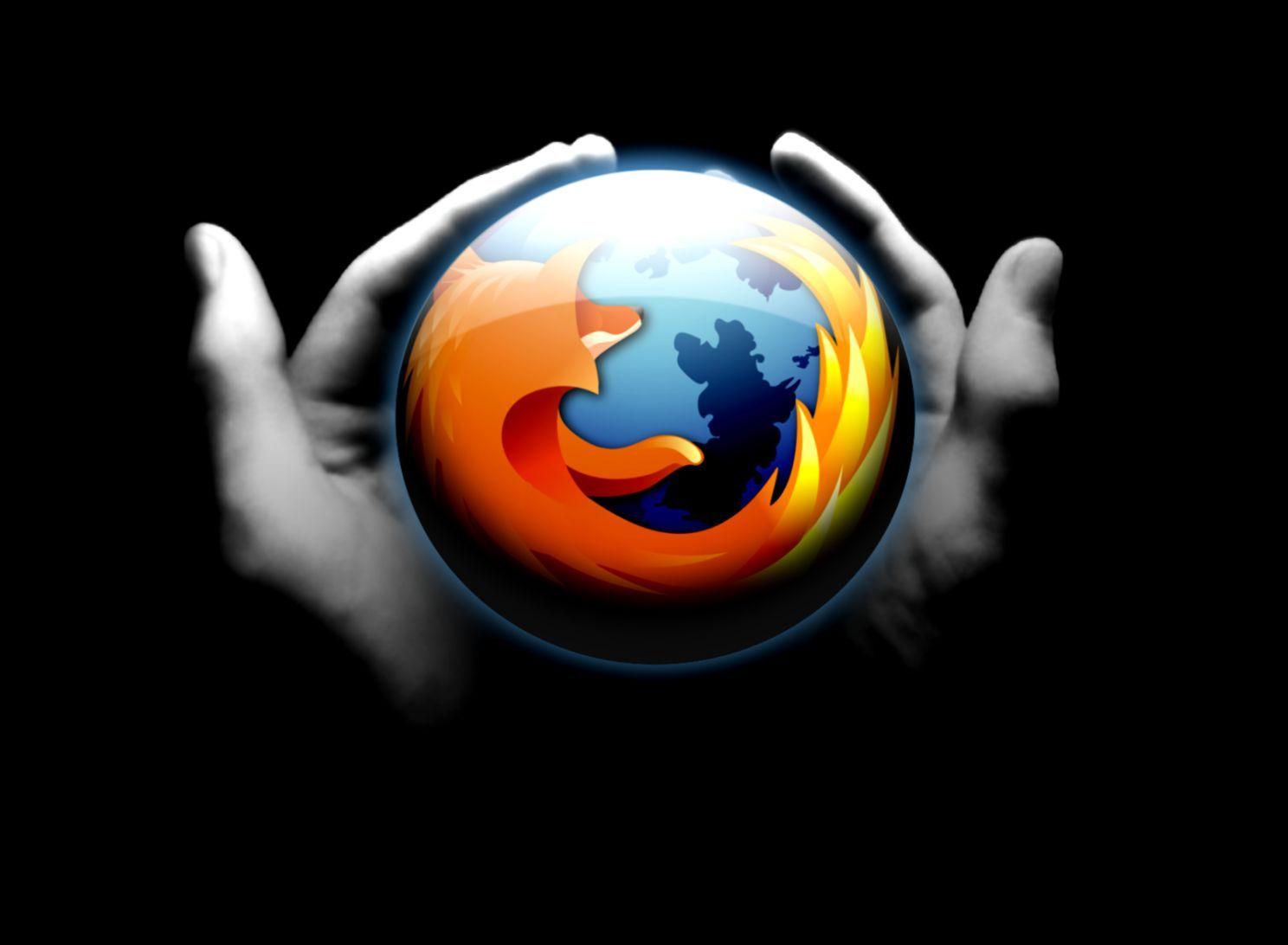 Mozilla Firefox Logo In Hand HD Wallpaper