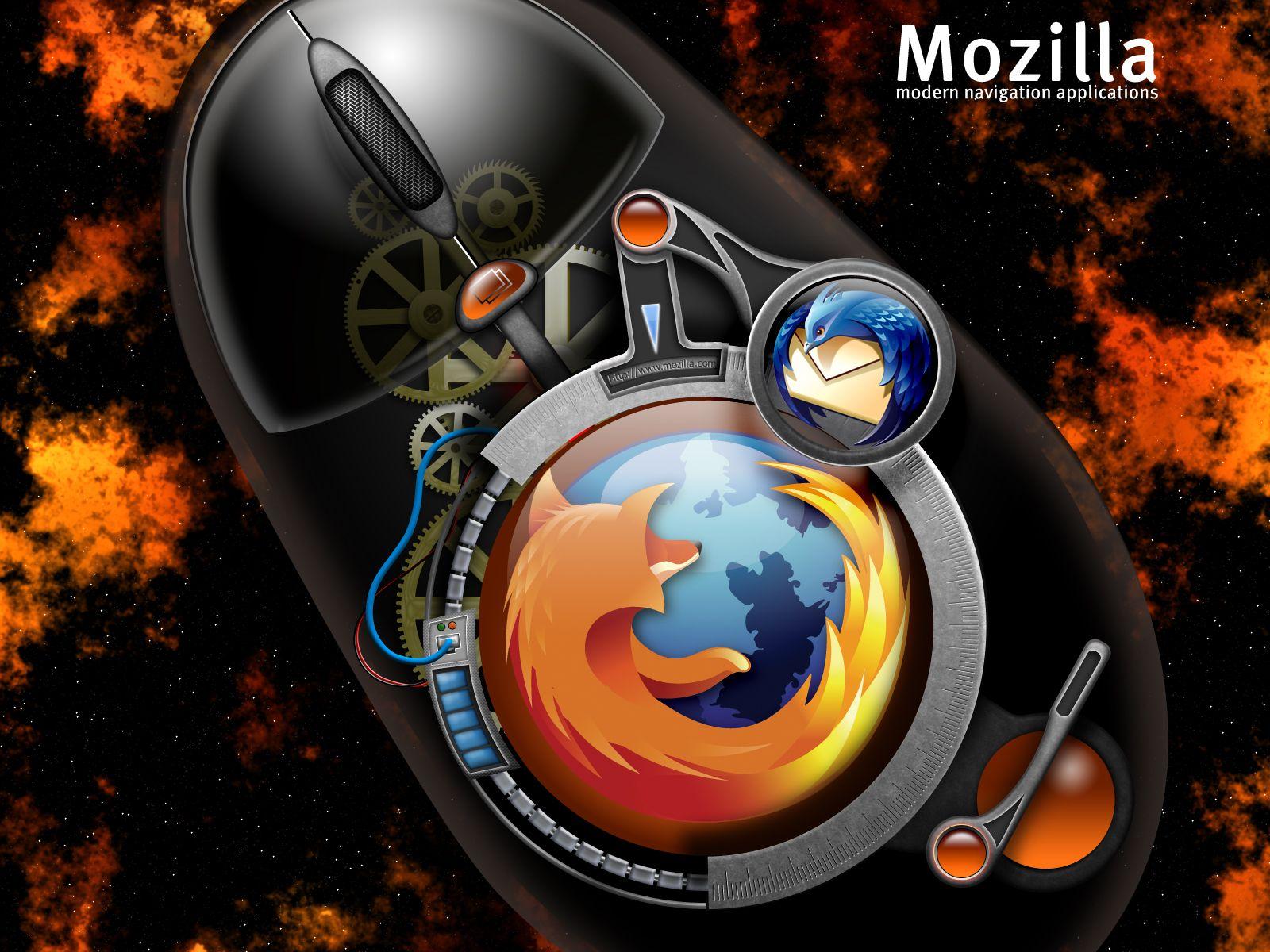 Cool 3D Mozilla Firefox Wallpaper: Desktop HD Wallpaper