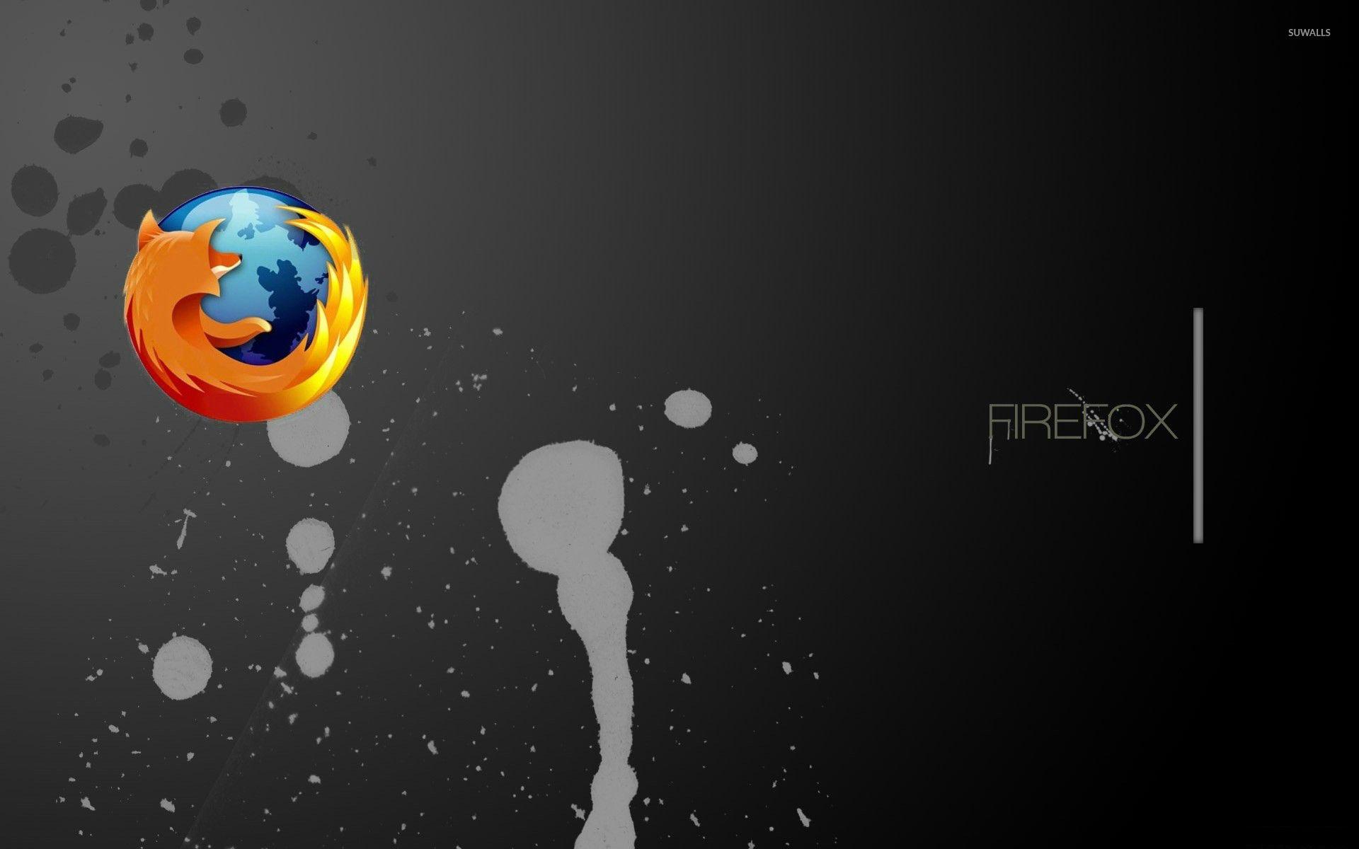 Mozilla Firefox on paint splash wallpaper wallpaper