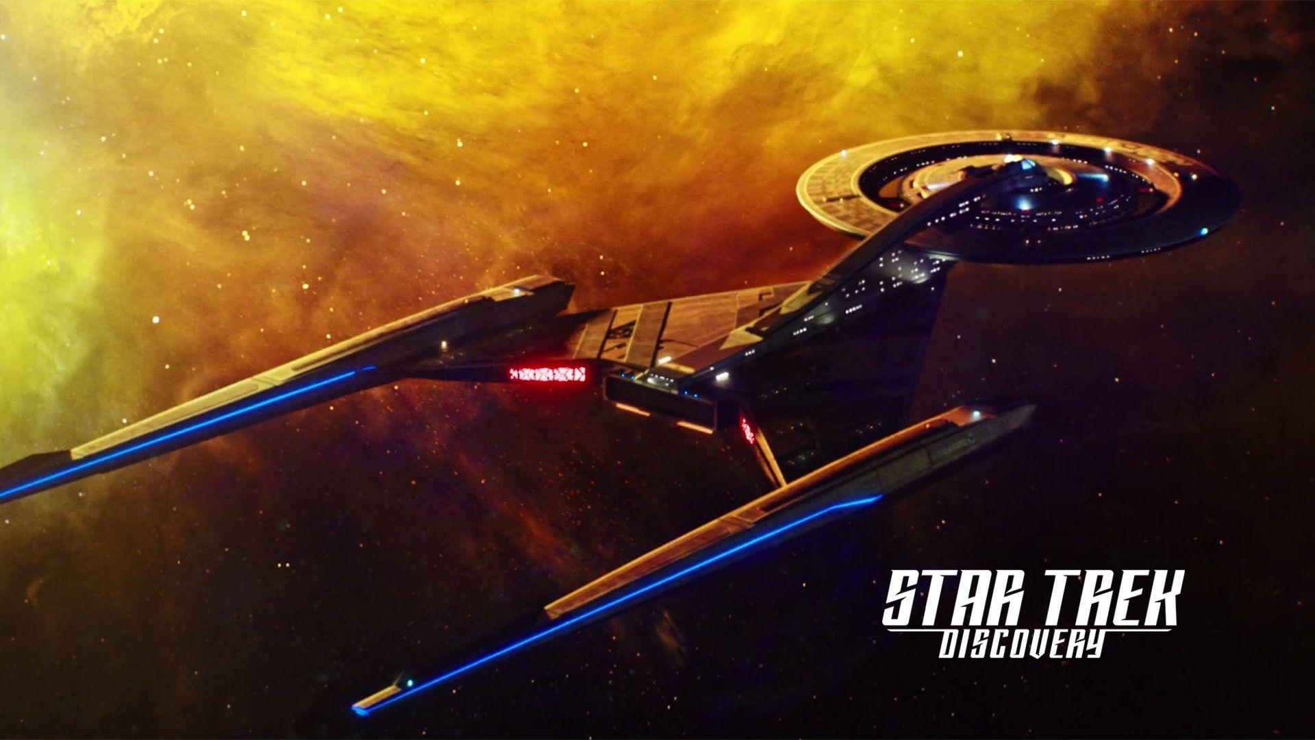 Made a U.S.S. Discovery wallpaper, in one version with and one without the logo, at 1920x1080 pixels