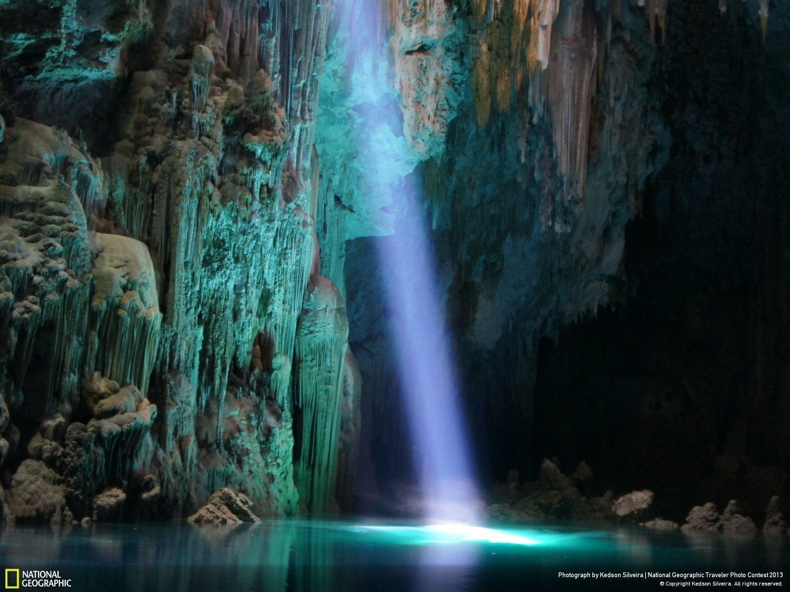 Brazil national geographic caves discovery lakes wallpaper