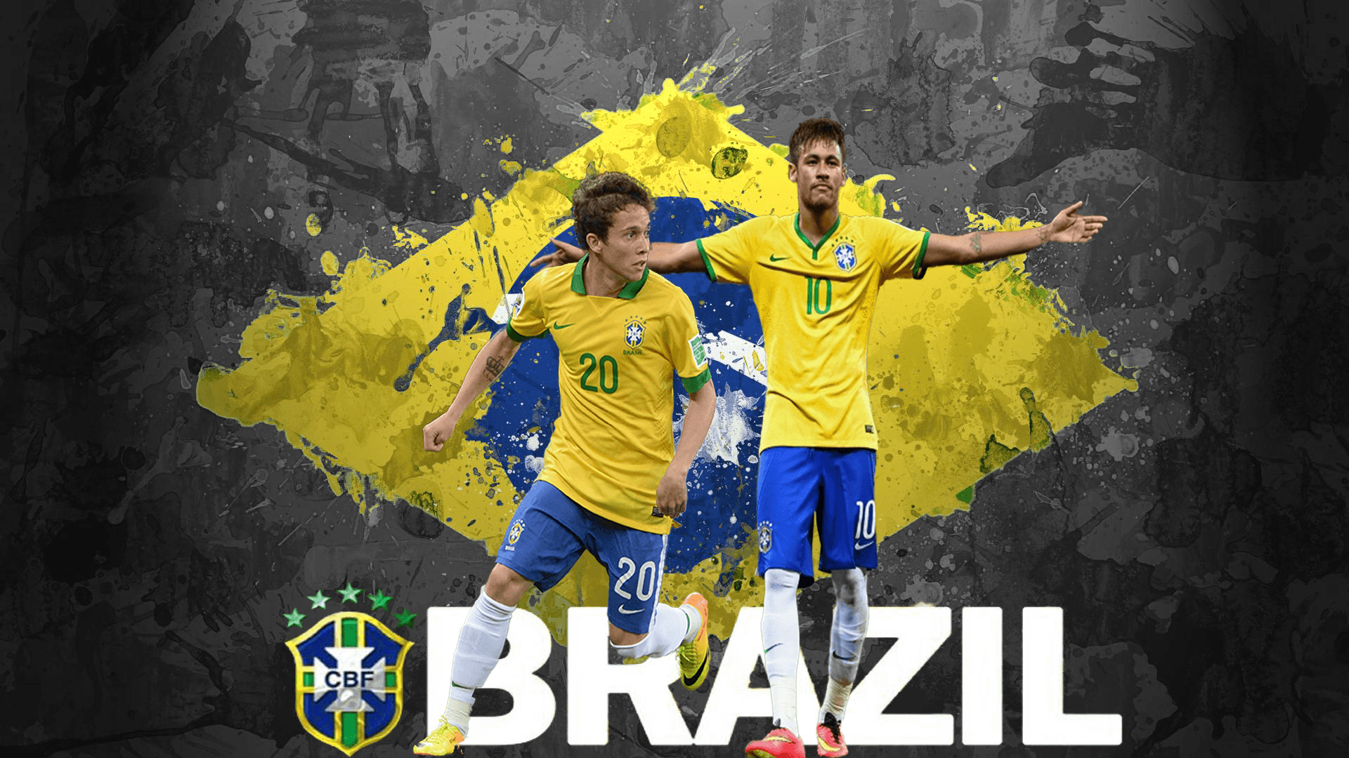 Neymar and Bernard Brazil wallpaper