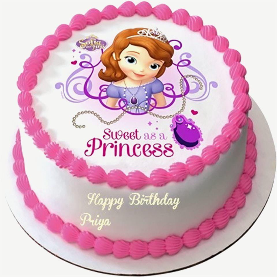 Happy Birthday Priya Cake Image