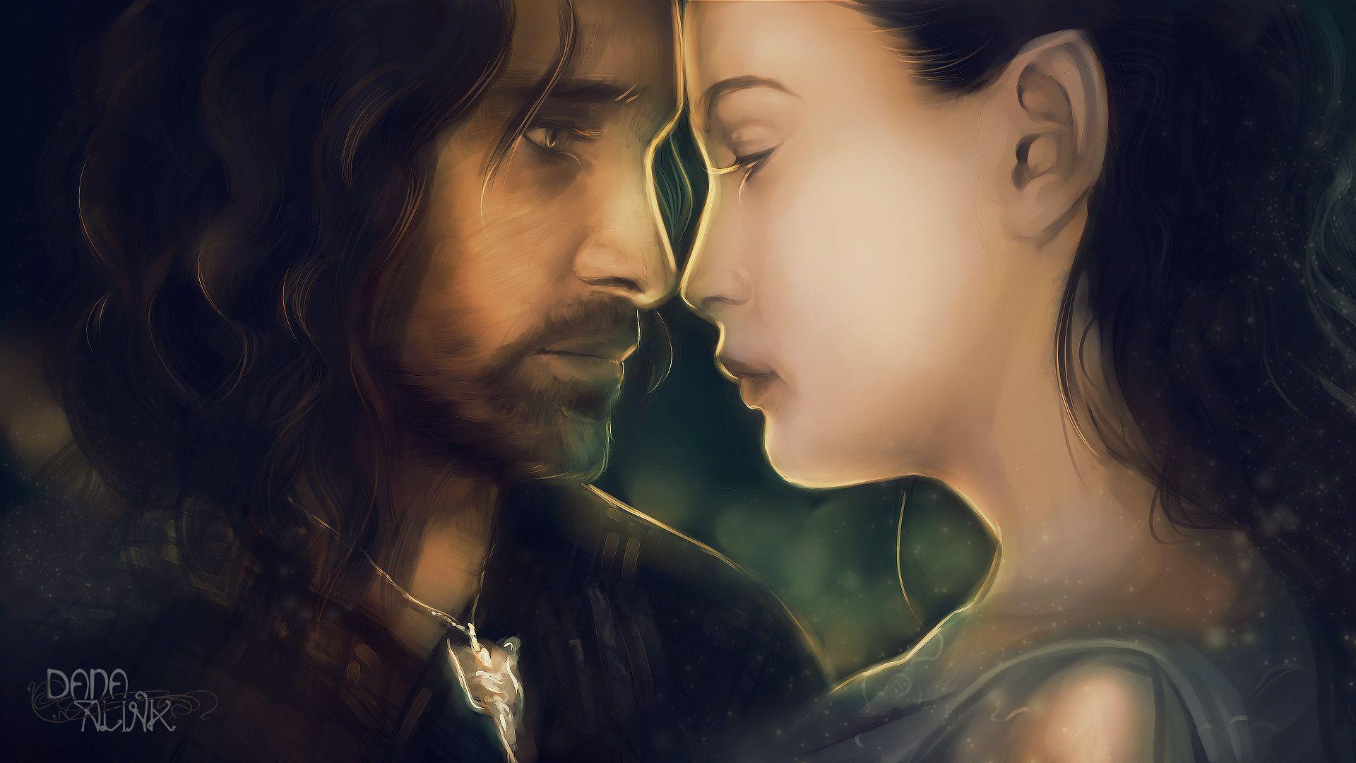 Fan Art Friday: Aragorn And Arwen, Dana Alink
