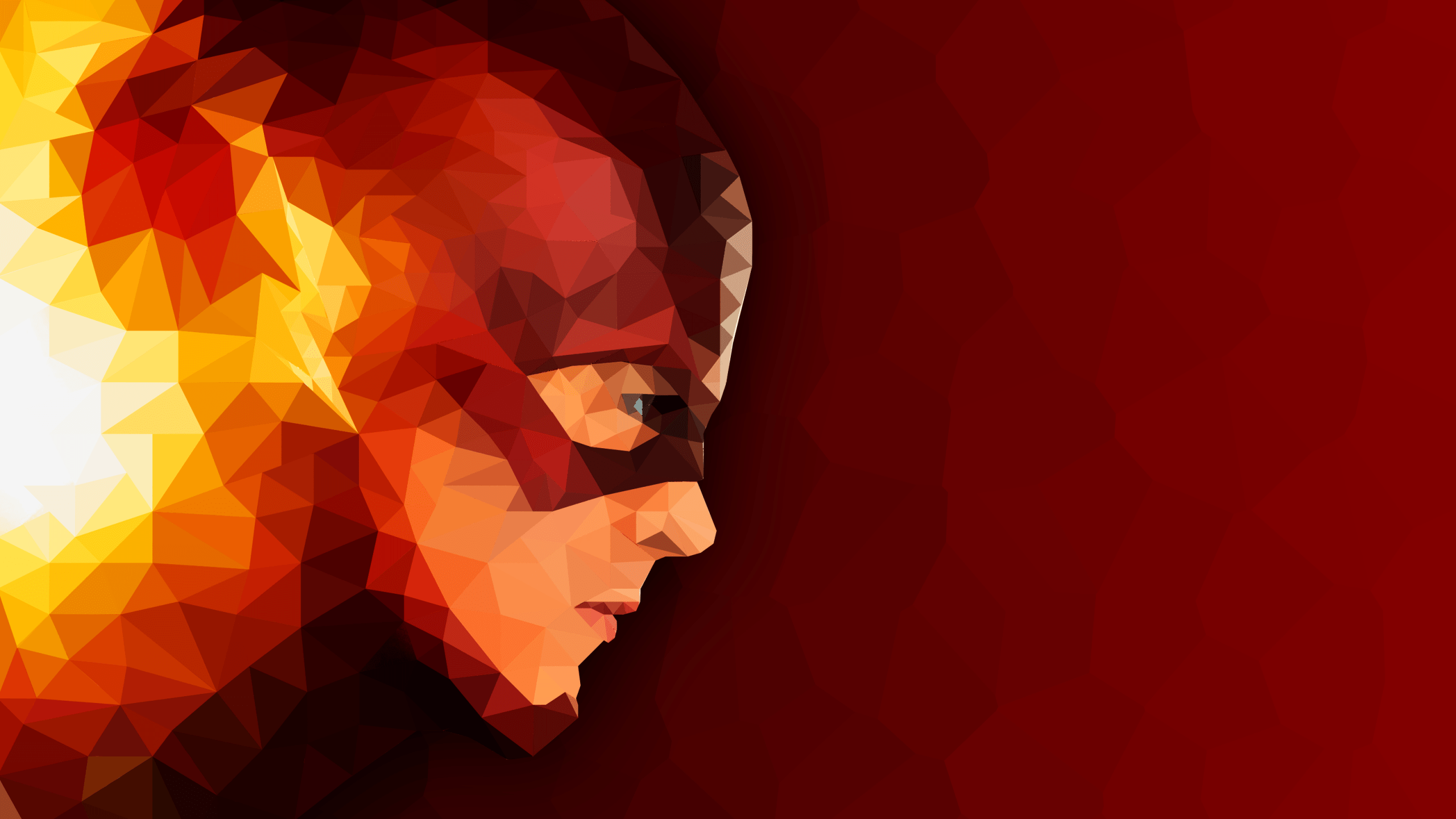 Wallpaper The Flash, Low poly, HD, Creative Graphics