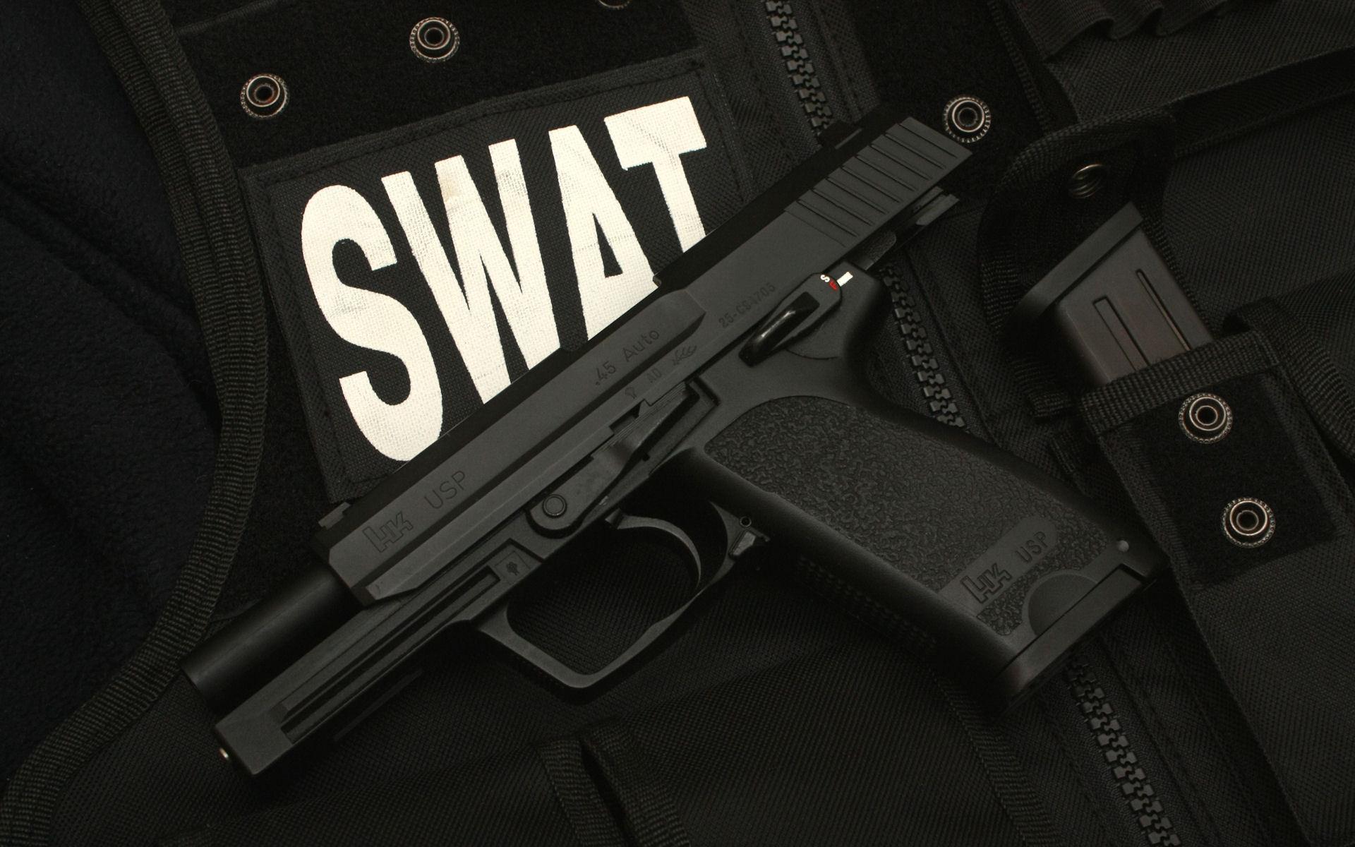 Swat pistol on vest HD wallpaper. HD Latest Wallpaper