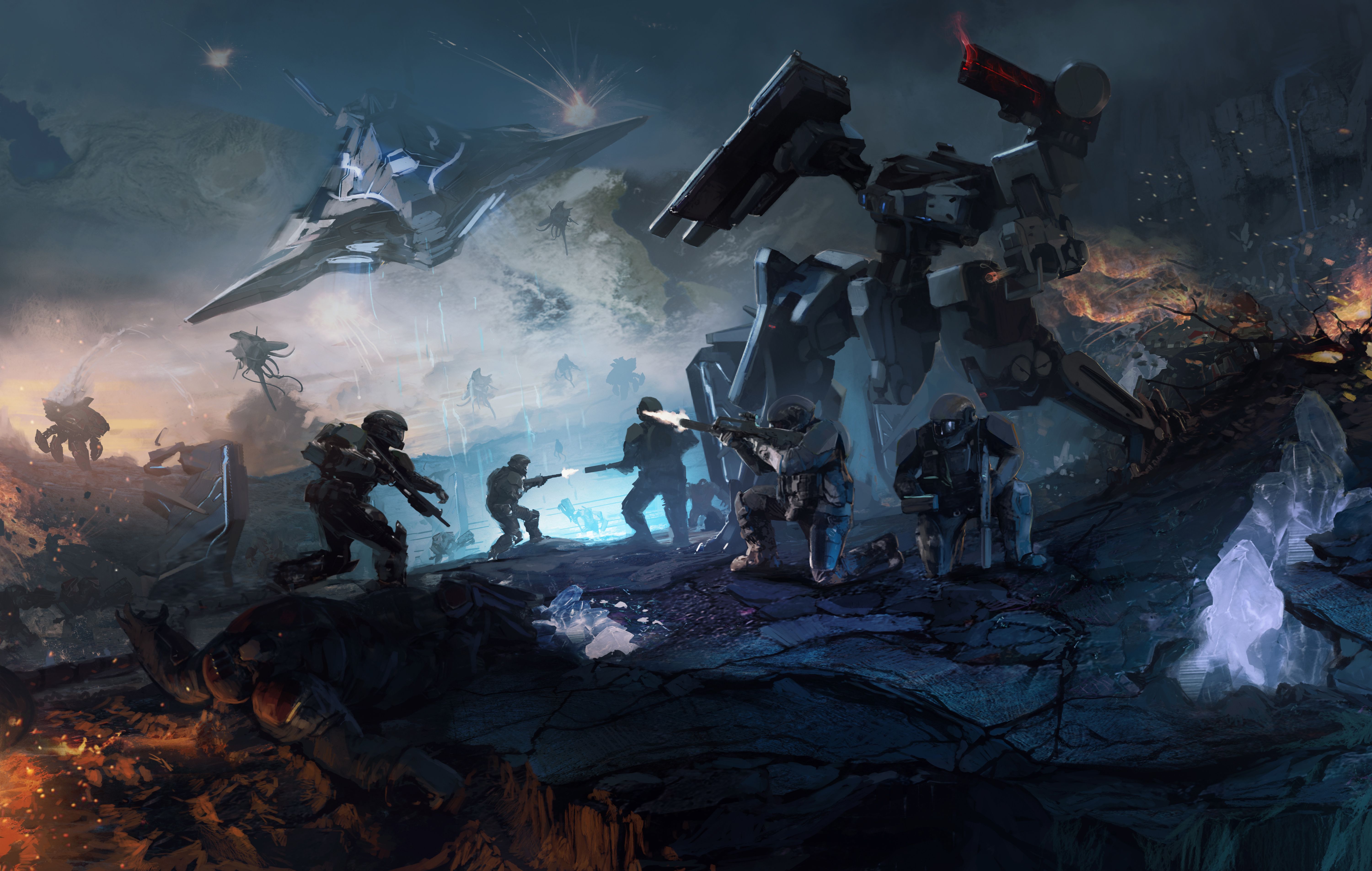 Wallpaper Halo Wars Operation: Spearbreaker, DLC, 5K, Games