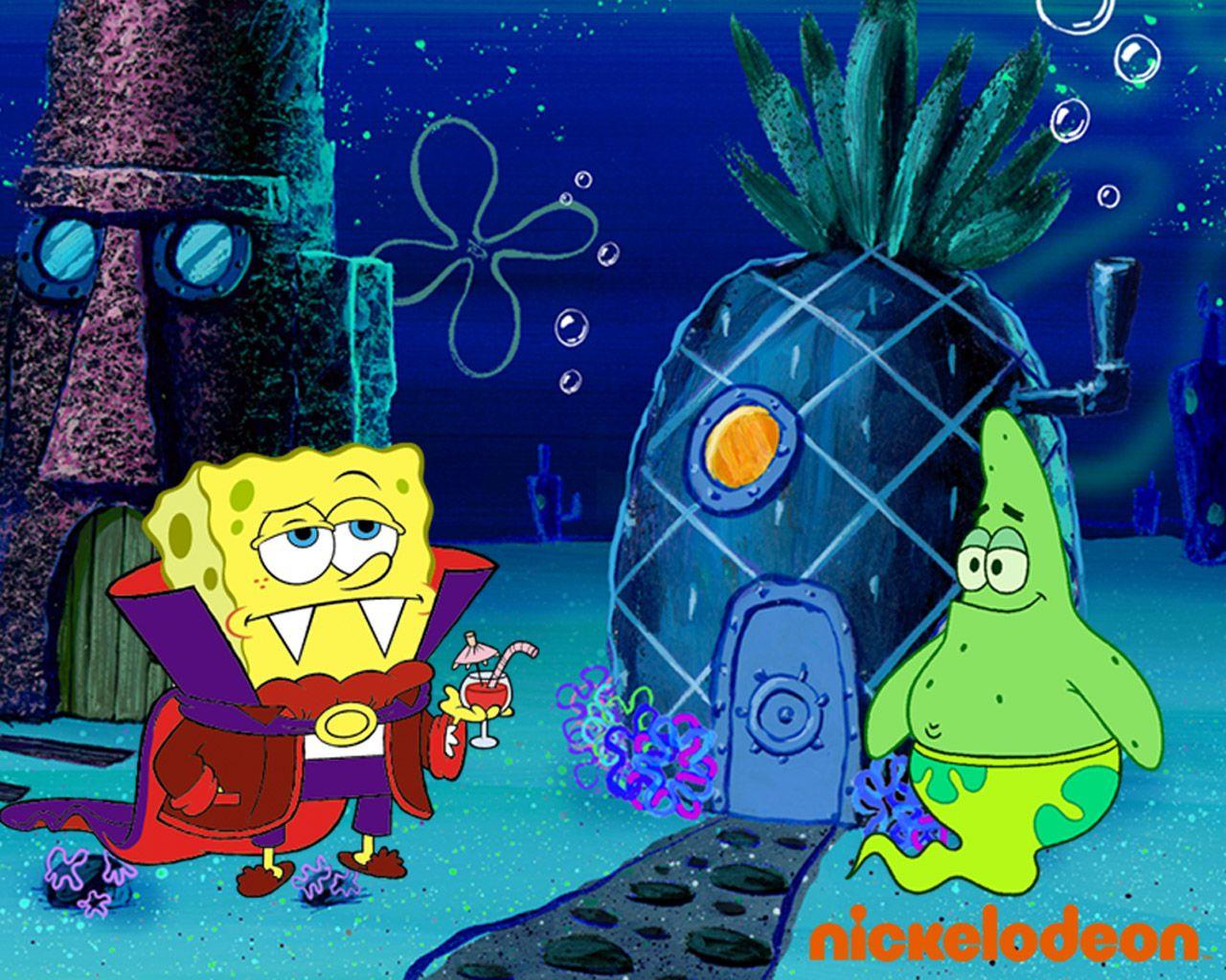 Spongebob Squarepants Wallpaper: Spongebob & Patrick. Spongebob wallpaper, Spongebob pics, Spongebob halloween