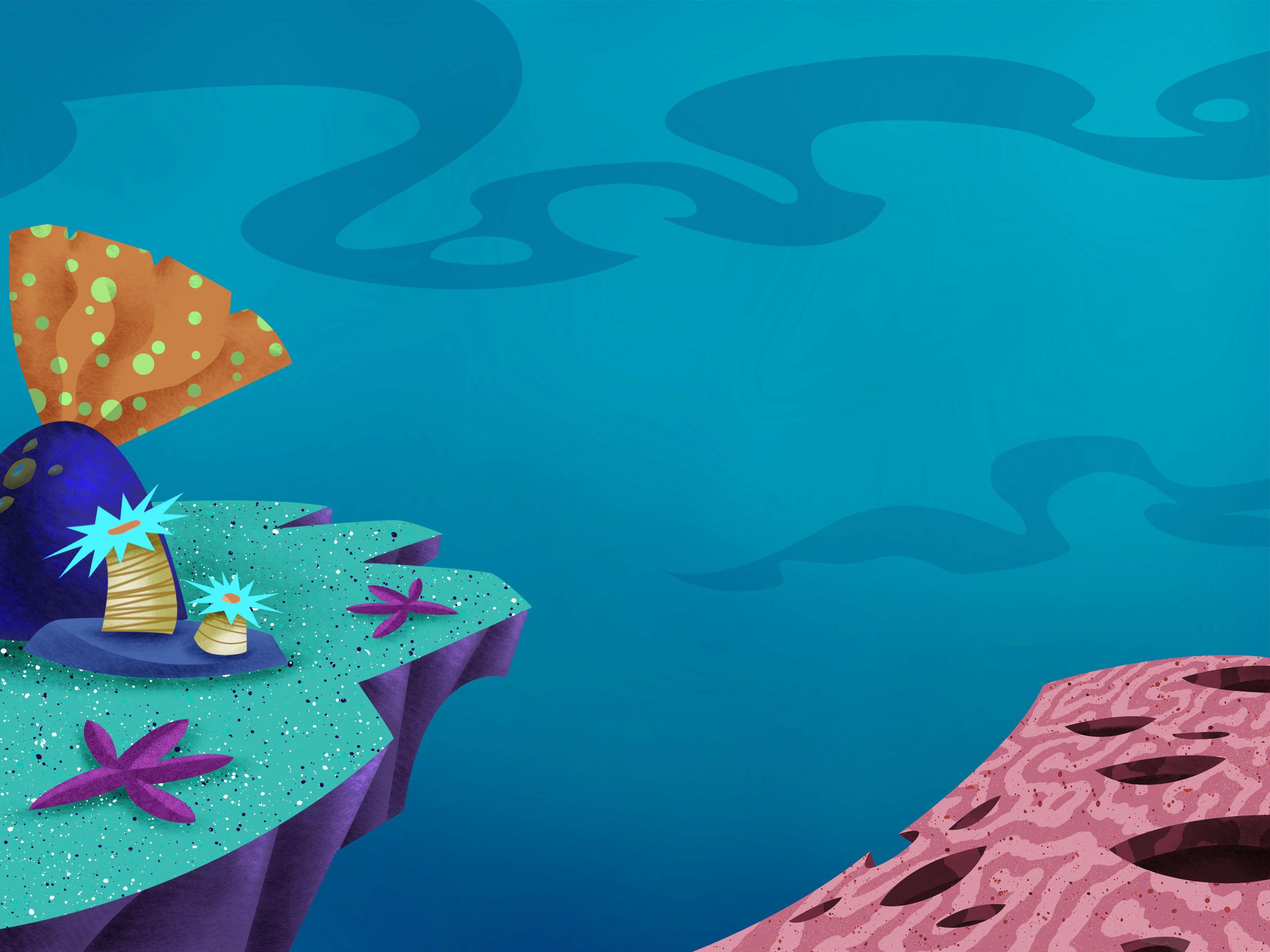 Spongebob underwater background