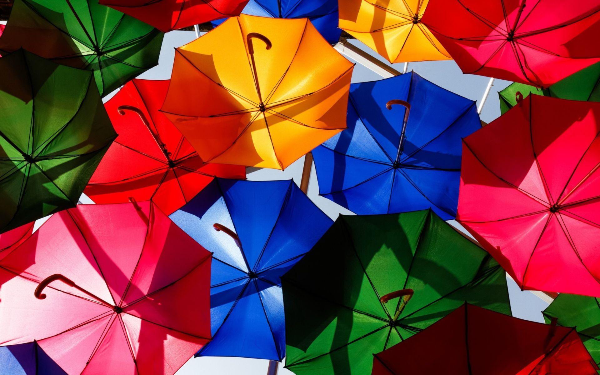 Colorful Umbrella Wallpaper. HD Desktop Background