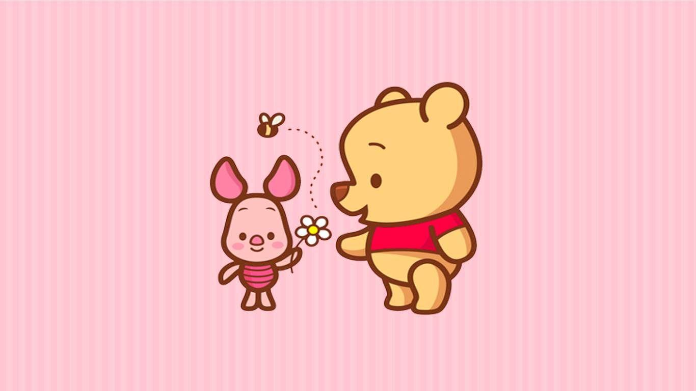 Disney Winnie the Pooh and Piglet Wallpaper Background for Android