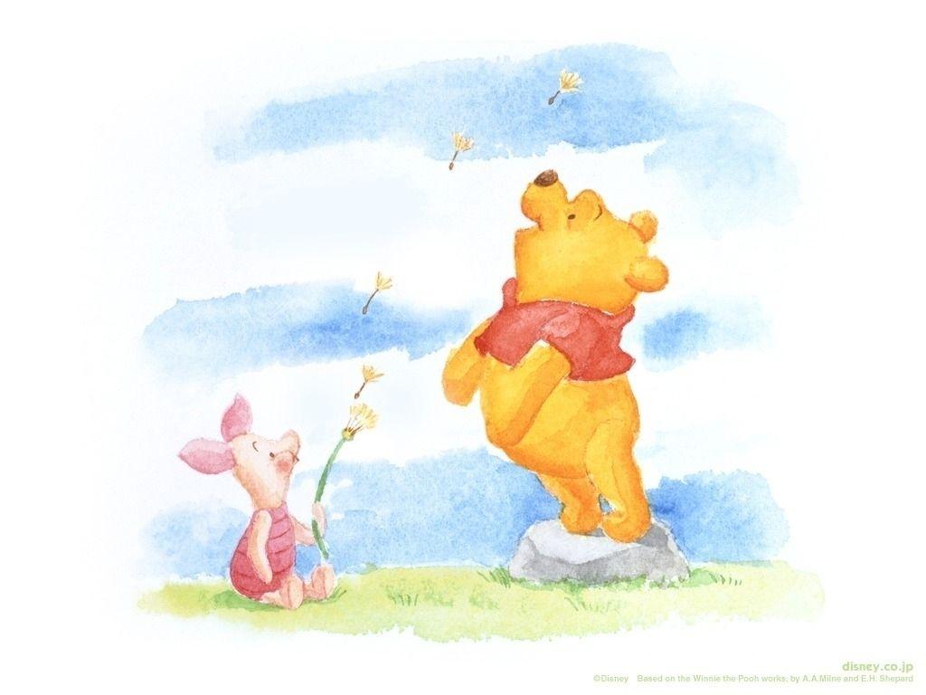 Winnie the Pooh & Piglet Full HD Background for iPhone 6