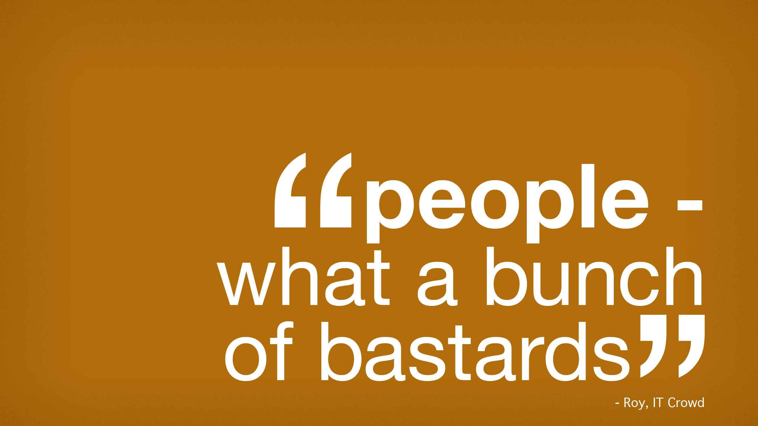 Desktop wallpaper inspired by the IT crowd