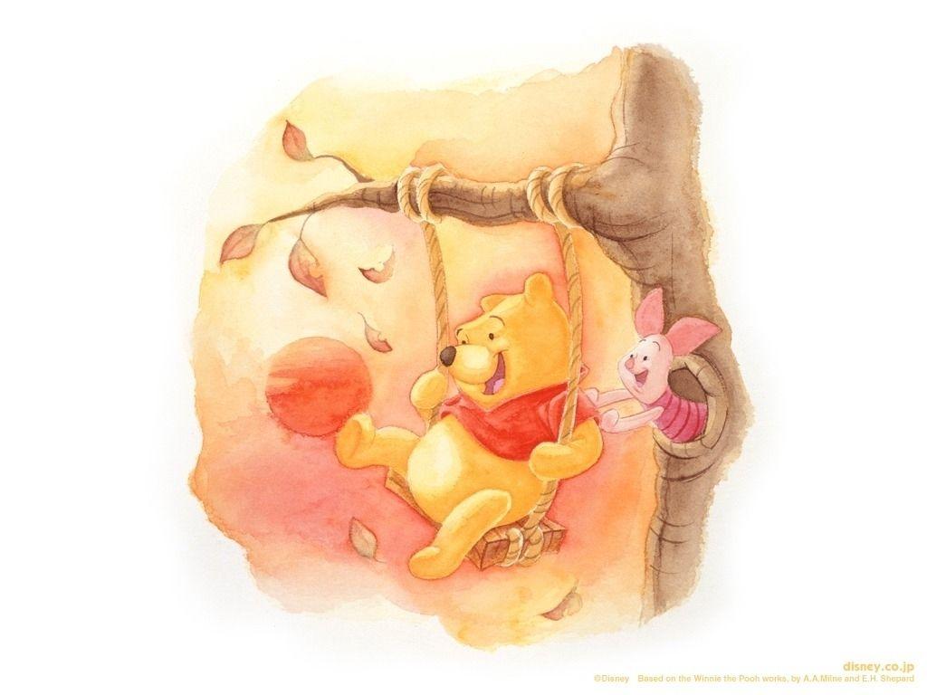 Winnie the Pooh & Piglet Cartoon Wallpaper for HTC One M9