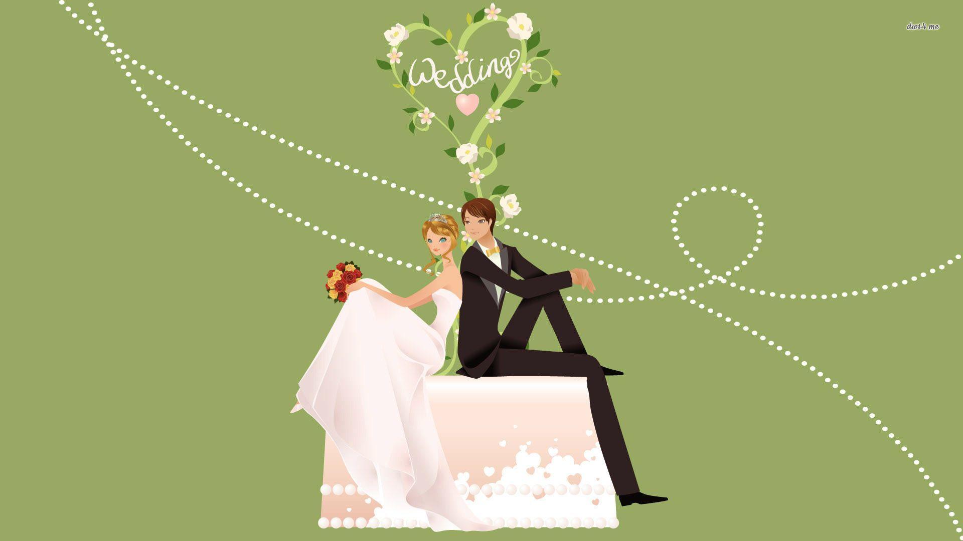 just married couple HD Wallpaper .com