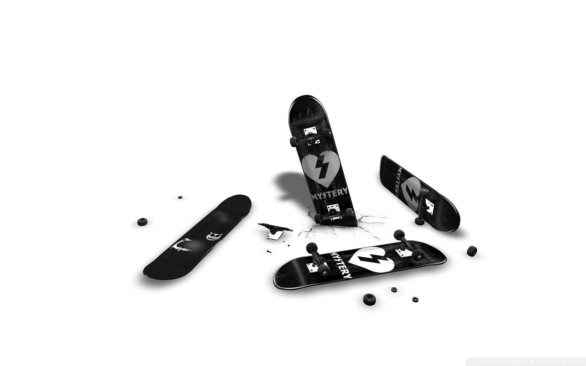 Black And White Skateboards ❤ 4K HD Desktop Wallpaper for 4K Ultra