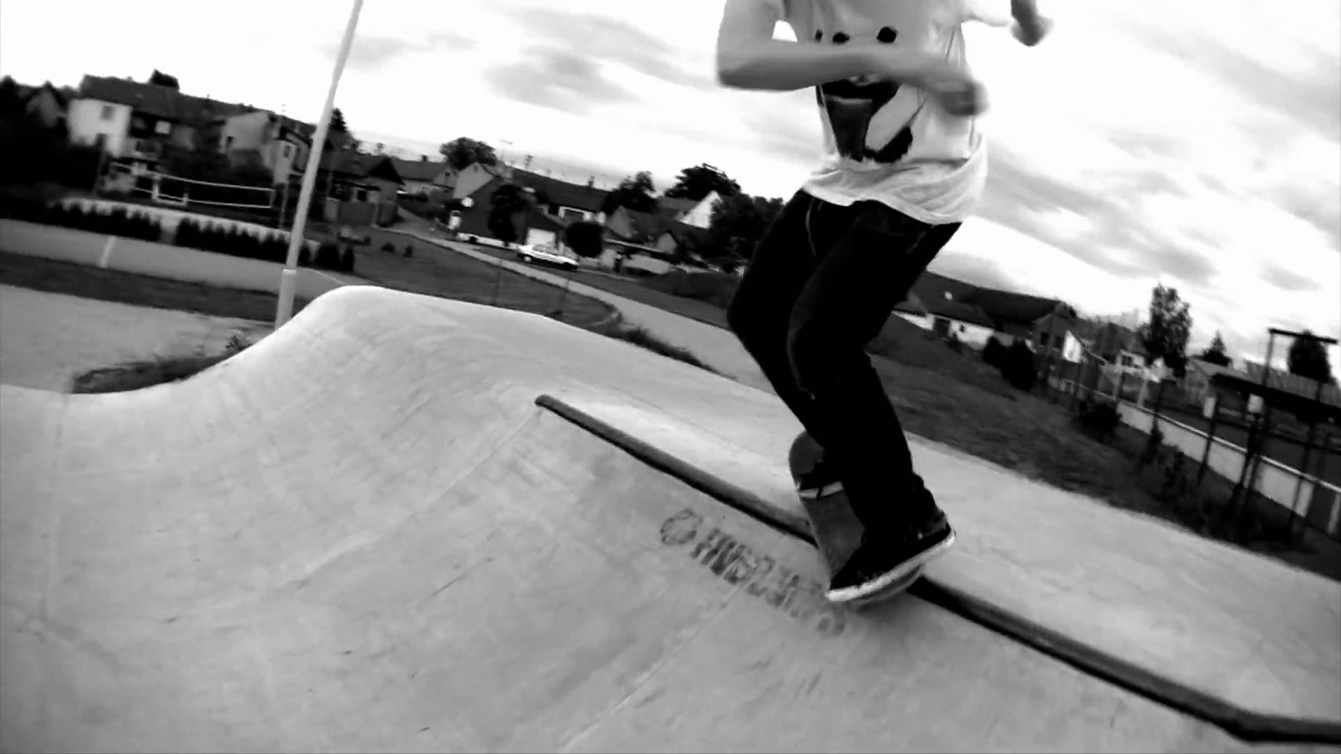 Black & White Skateboarding