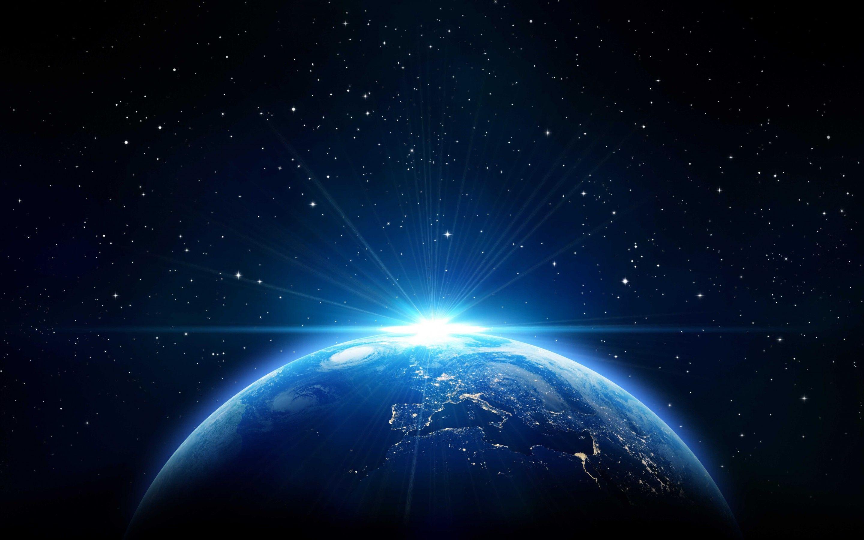 Wallpaper Earth, Stars, HD, 5K, Space