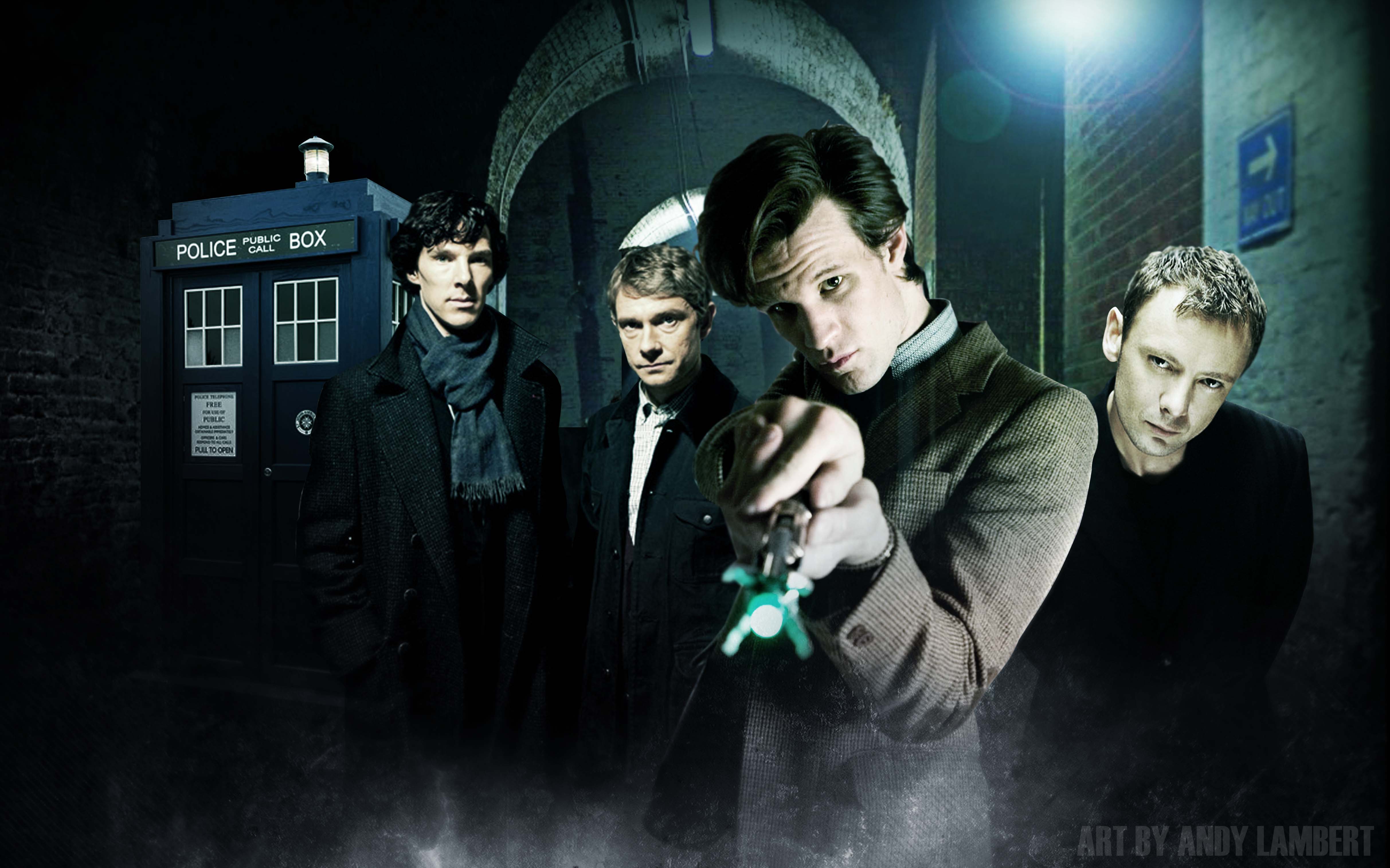 TARDIS, Matt Smith, BBC, Sherlock Holmes, Eleventh Doctor