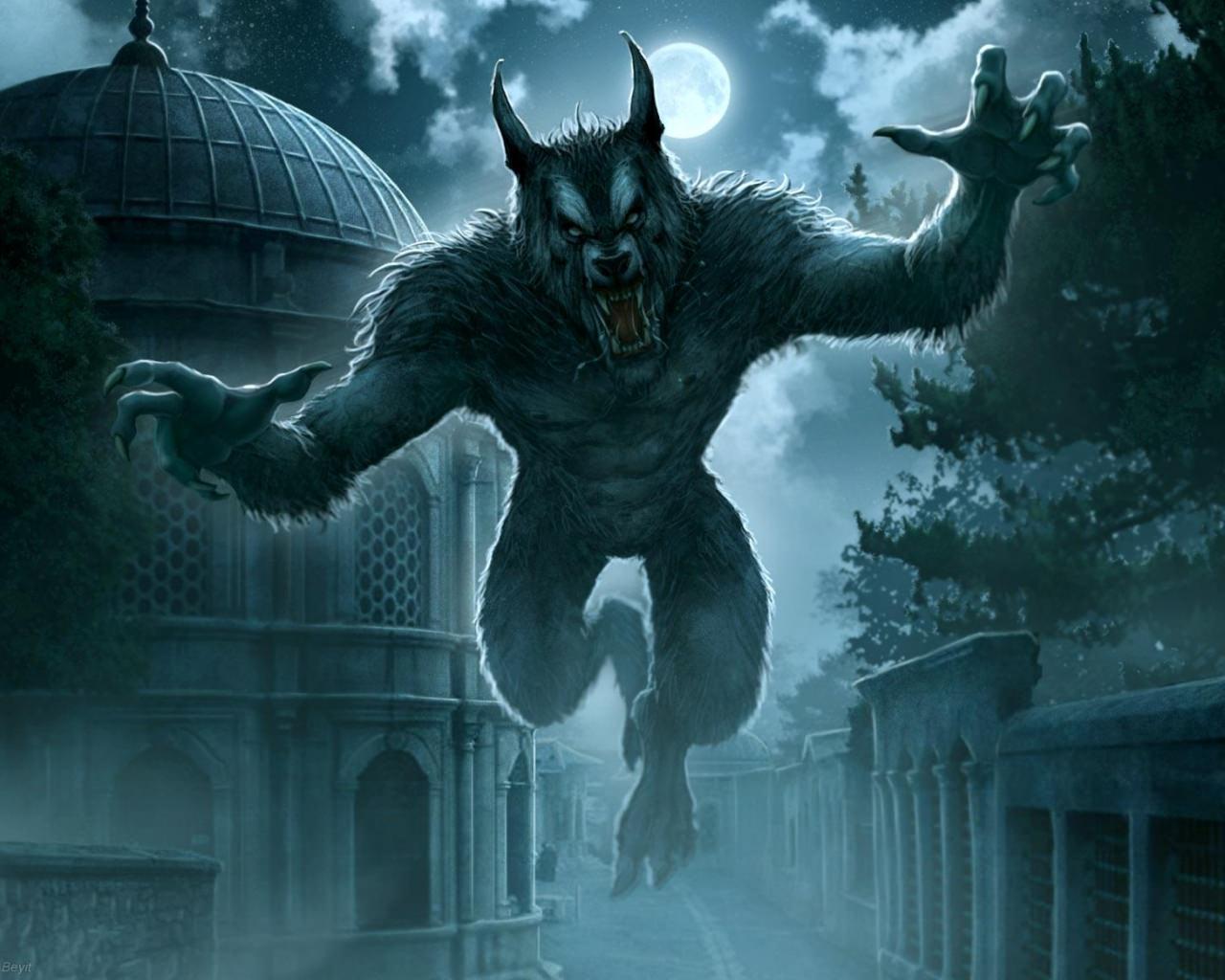 attack jump wallpaper from Werewolf wallpaper