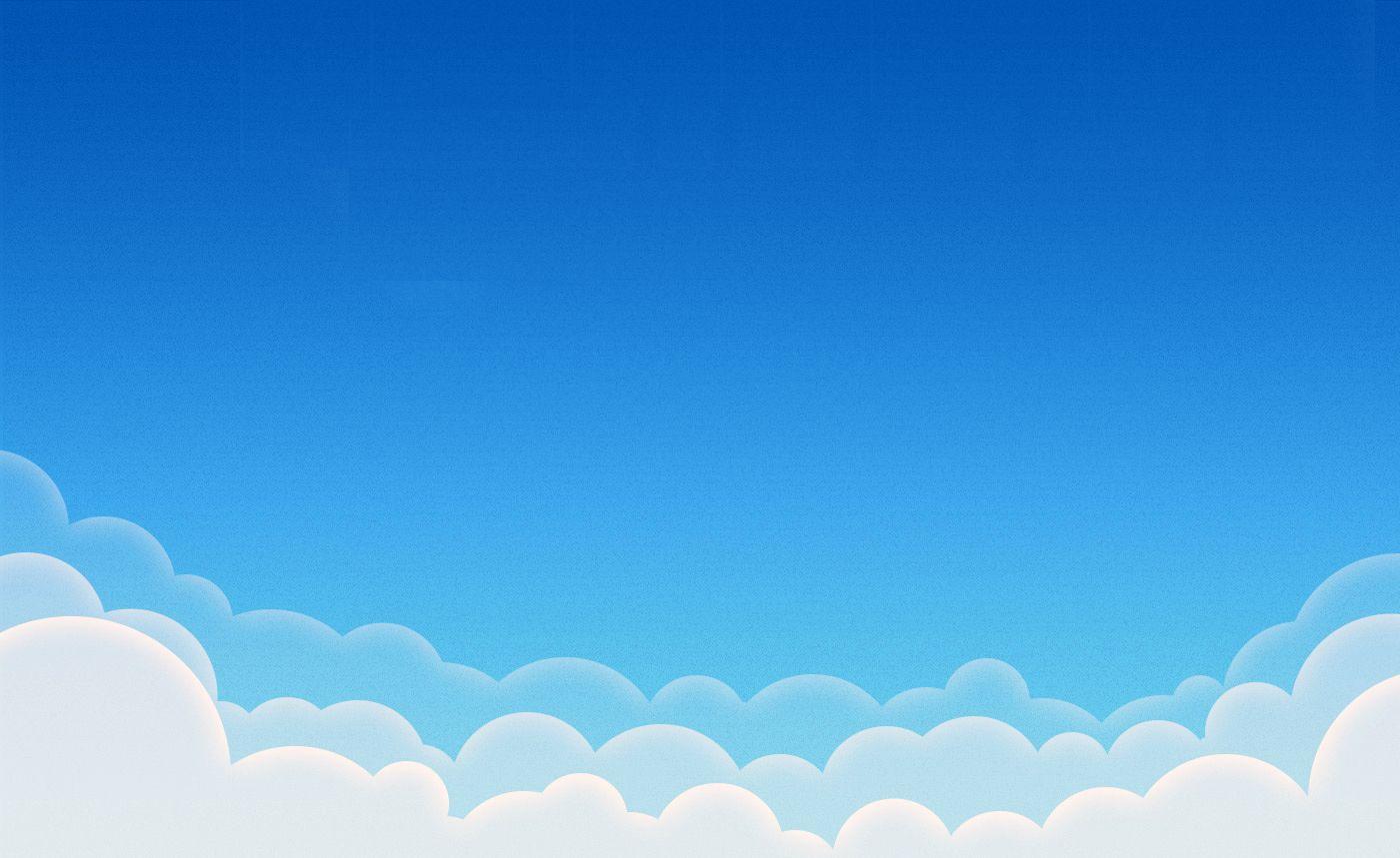 Clouds illustration 800x600 pixel PPT Background for Powerpoint