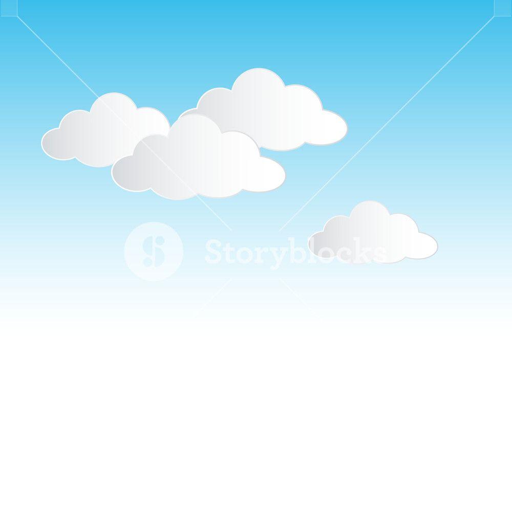Cartoon Background Clouds In Sky Royalty Free Stock Image