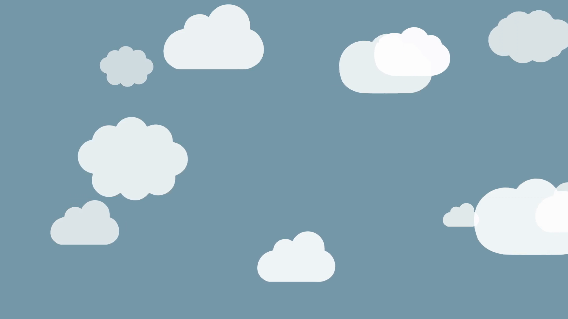 Cartoon Clouds Animation Motion Background