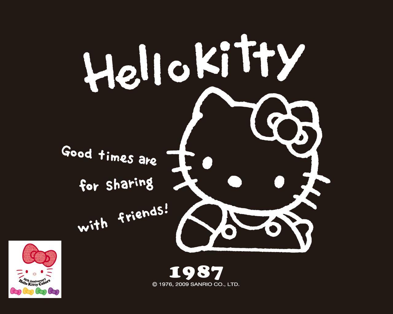 HQ Definition Wallpaper, Black Hello Kitty