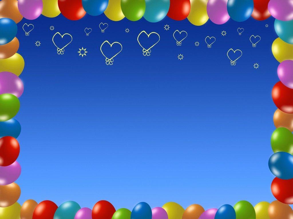 Free Colorful Birthday Frame Background For PowerPoint