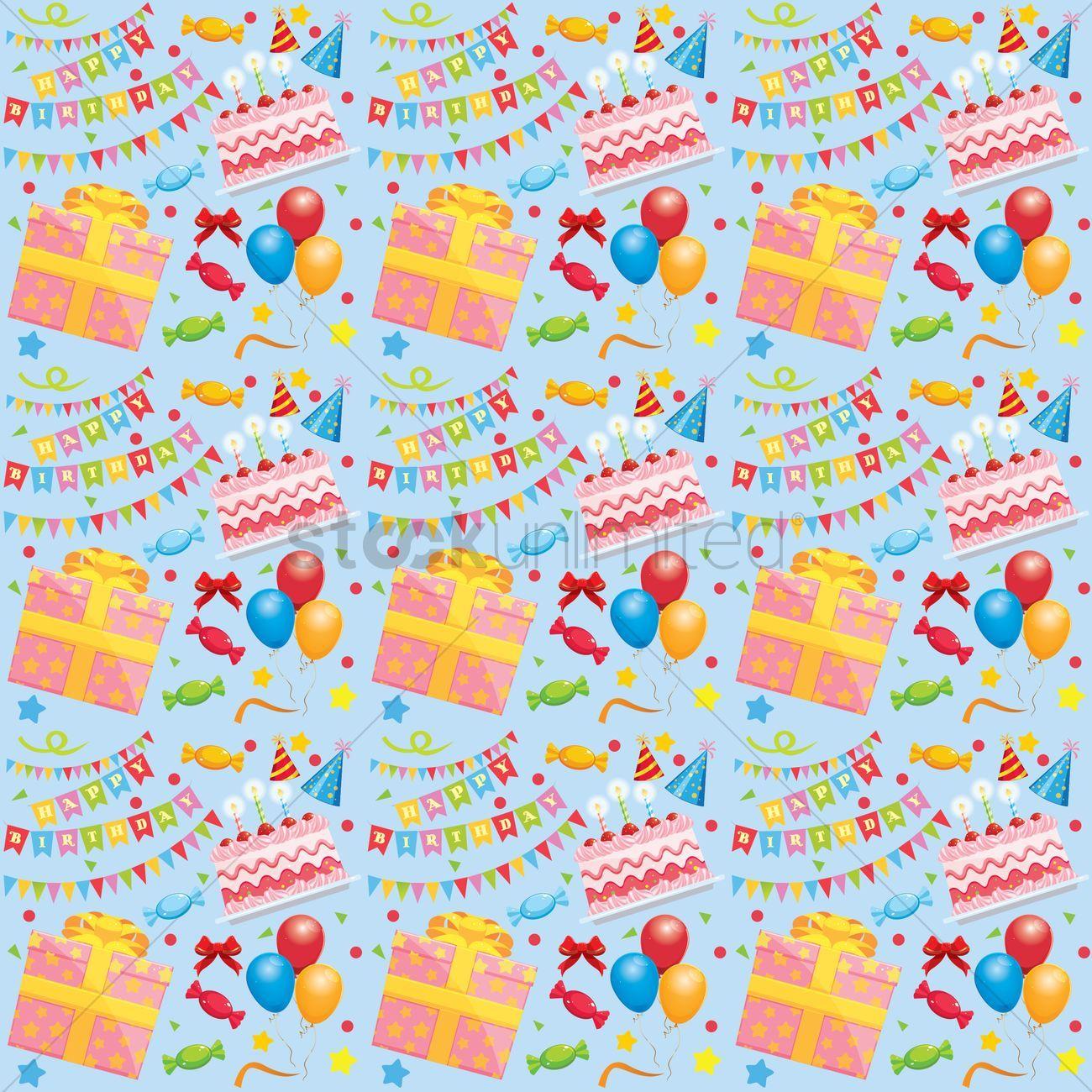 Birthday theme background Vector Image