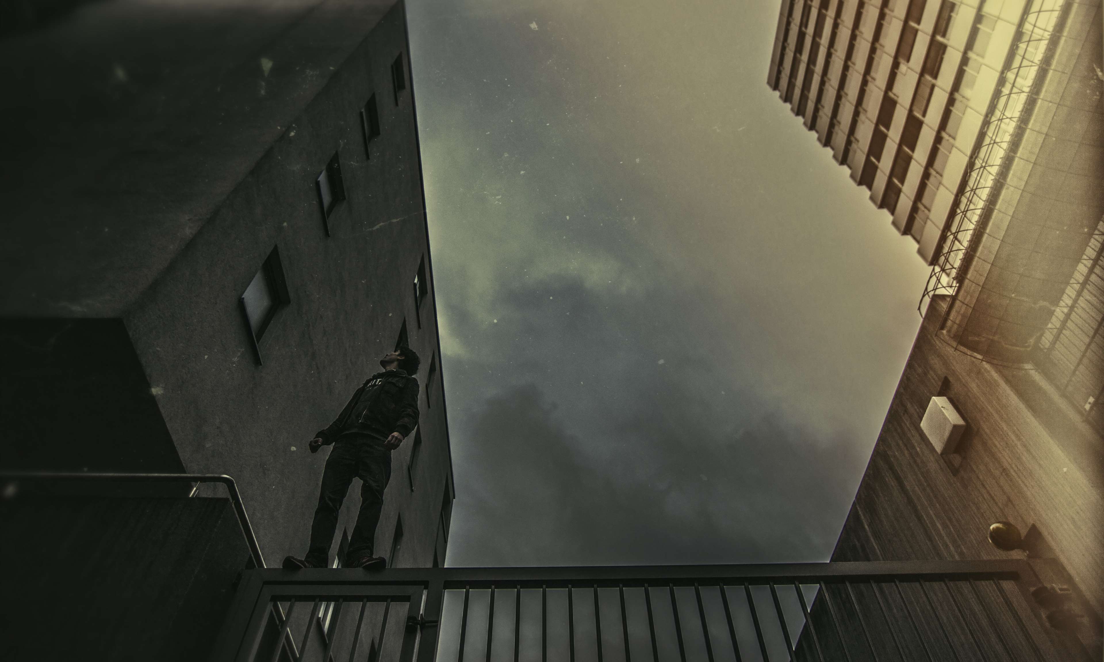 ghetto, high rises, man 4k wallpaper and background