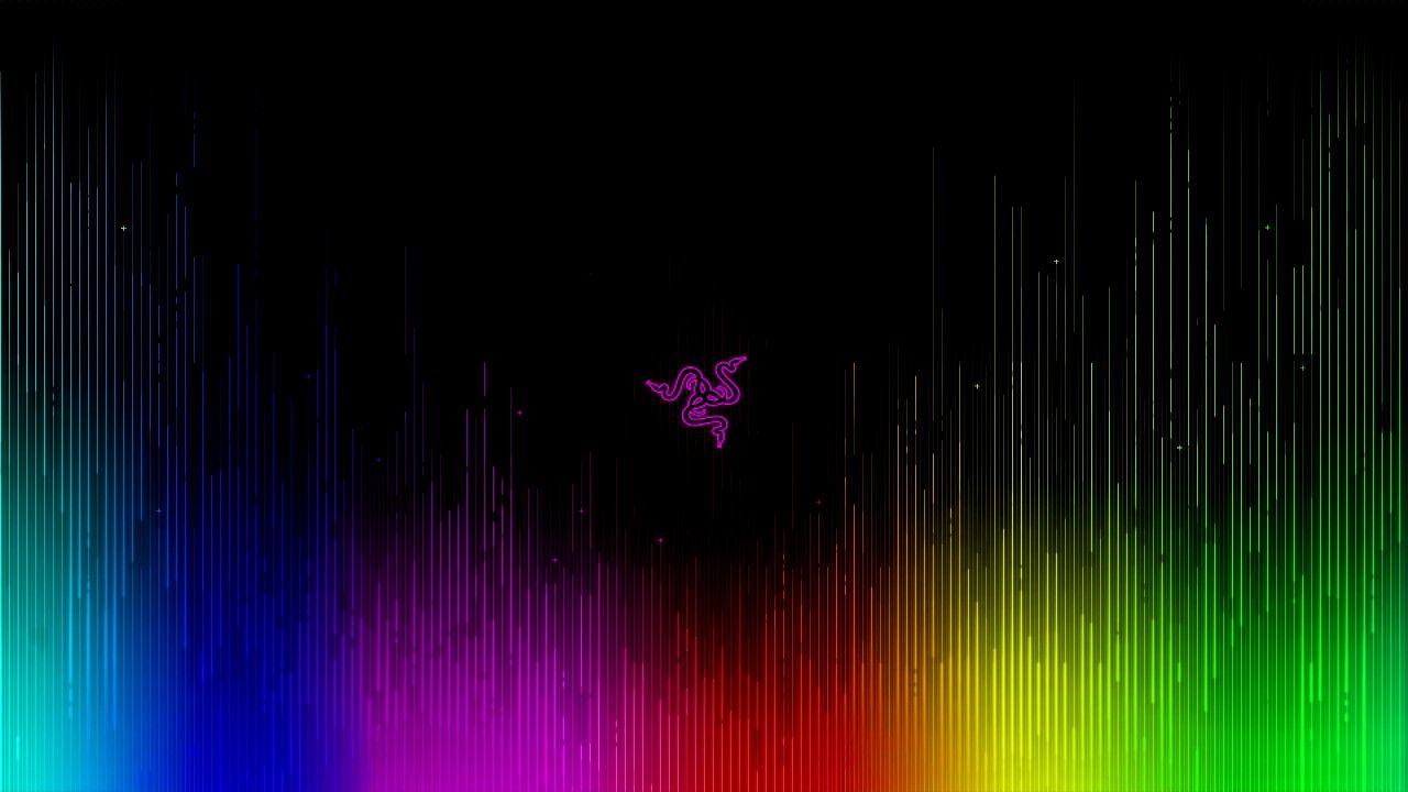 Wallpaper Engine. Razer RGB background with Logo