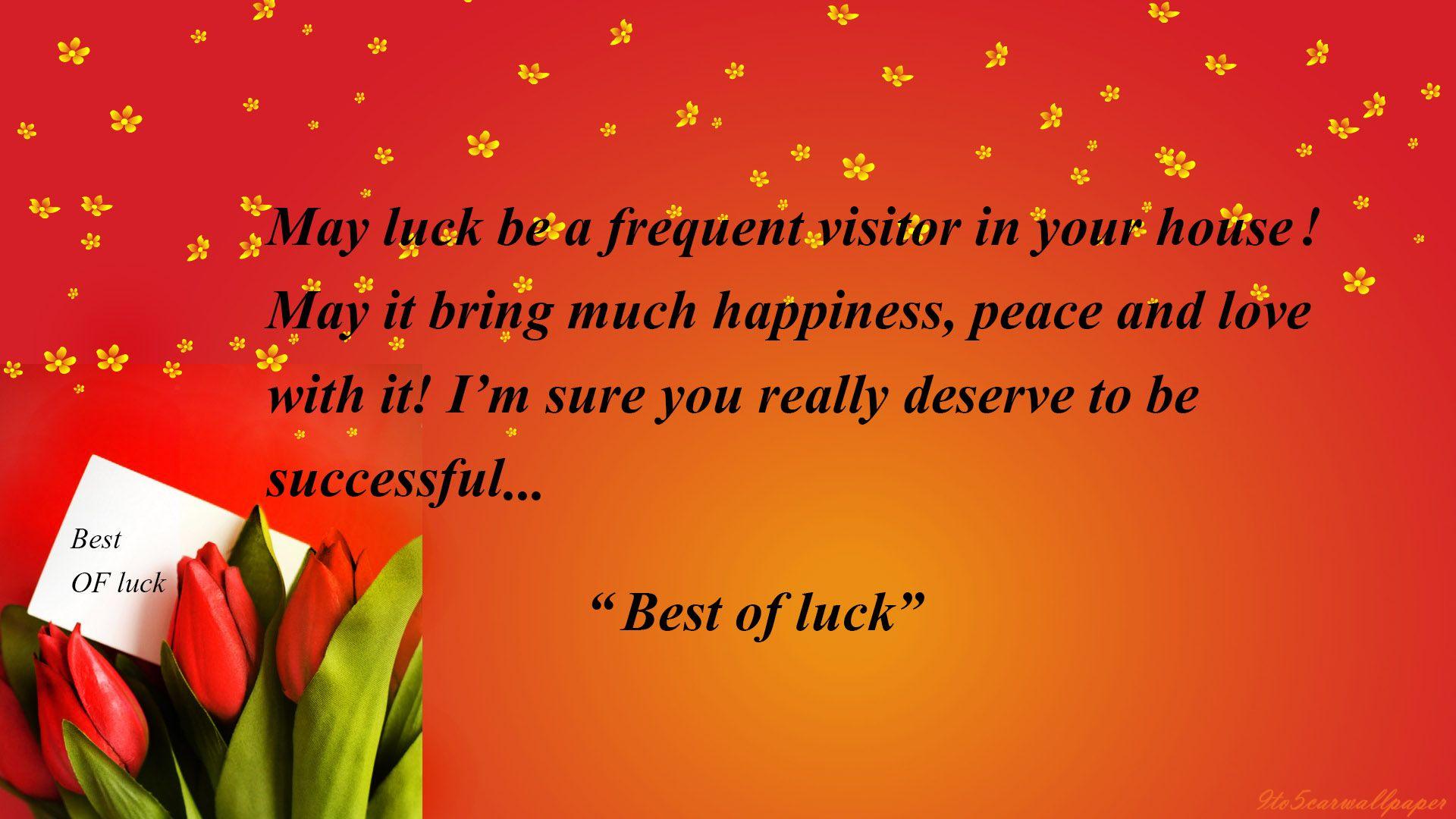 Good Luck Quotes, Pics, Wallpaper and Posters