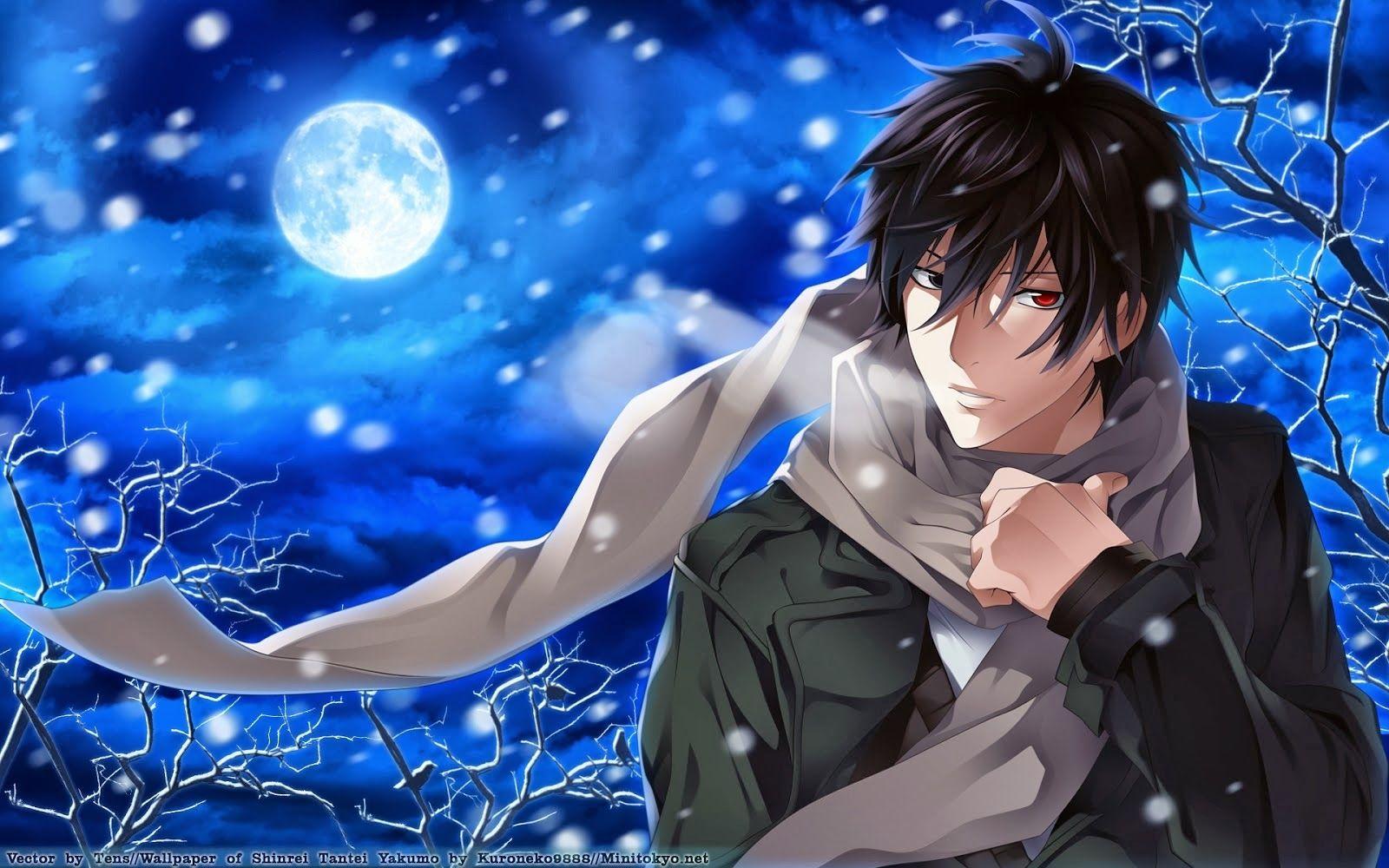 Unique Anime Guy Wallpaper HD Desktop Moon Collection
