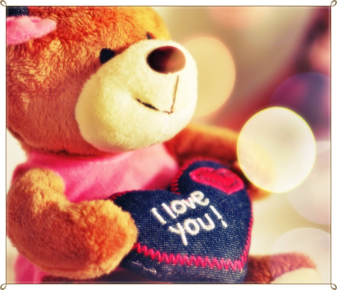 Teddy Bear Love U Wallpaper