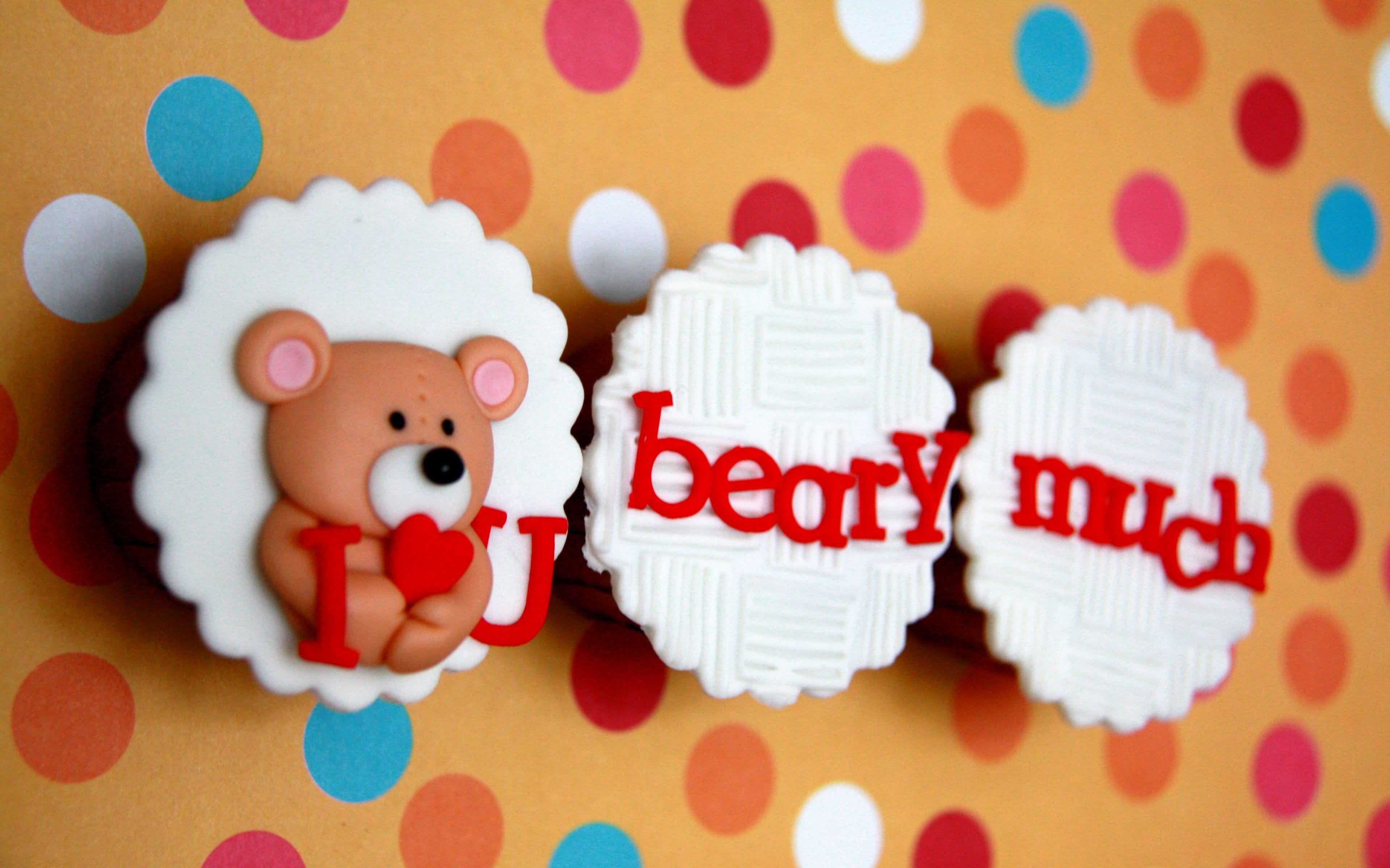 Teddy Bear I Love You Beary Much HD Wallpaper