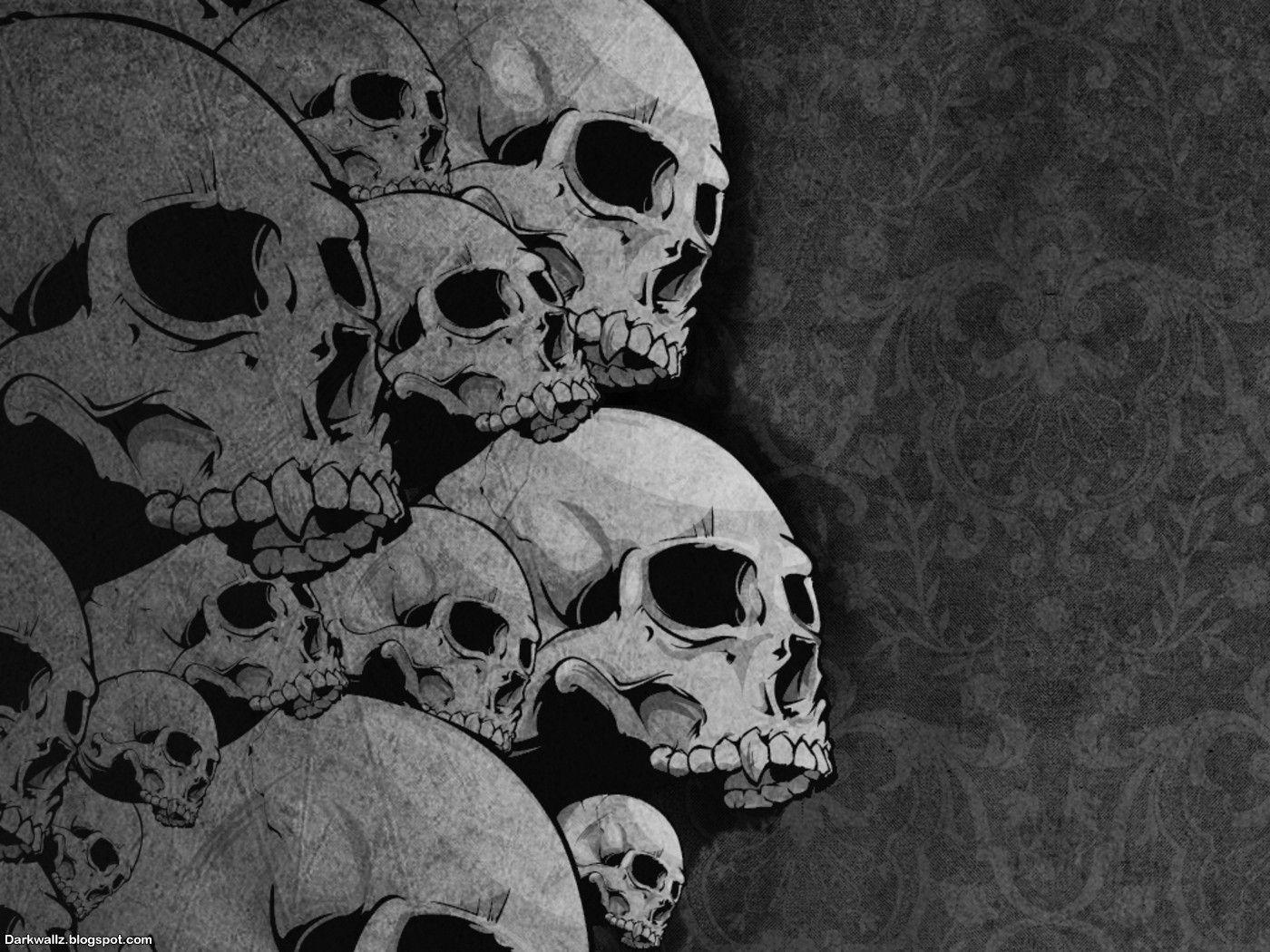 Gothic Skulls Wallpaper