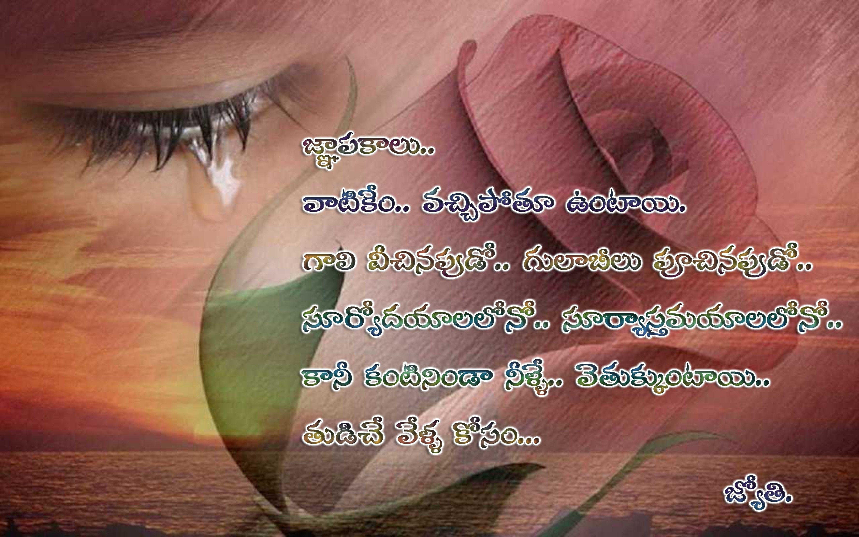Telugu Words Roses Tears New Desktop Background Flower Photo