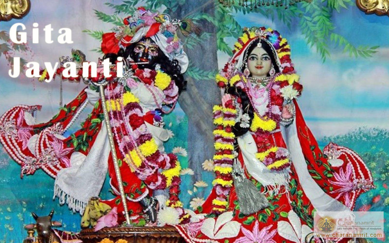 Bhagavad Gita Jayanti Krishna Radha In Iskon Full HD Wallpaper, Free